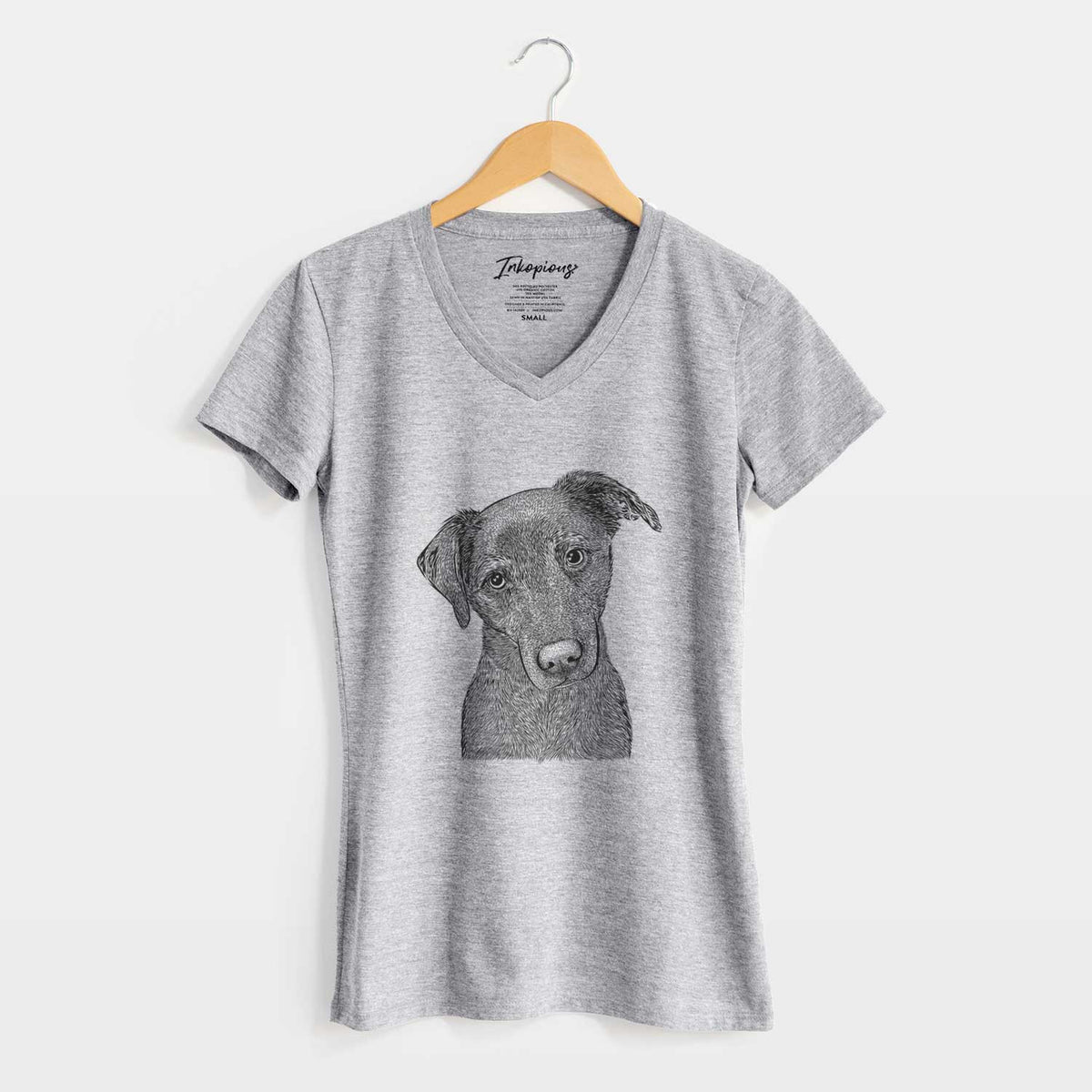 Bare Sadie the Whipador - Women's V-neck Shirt