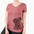 Bare Sadie the Whipador - Women's V-neck Shirt