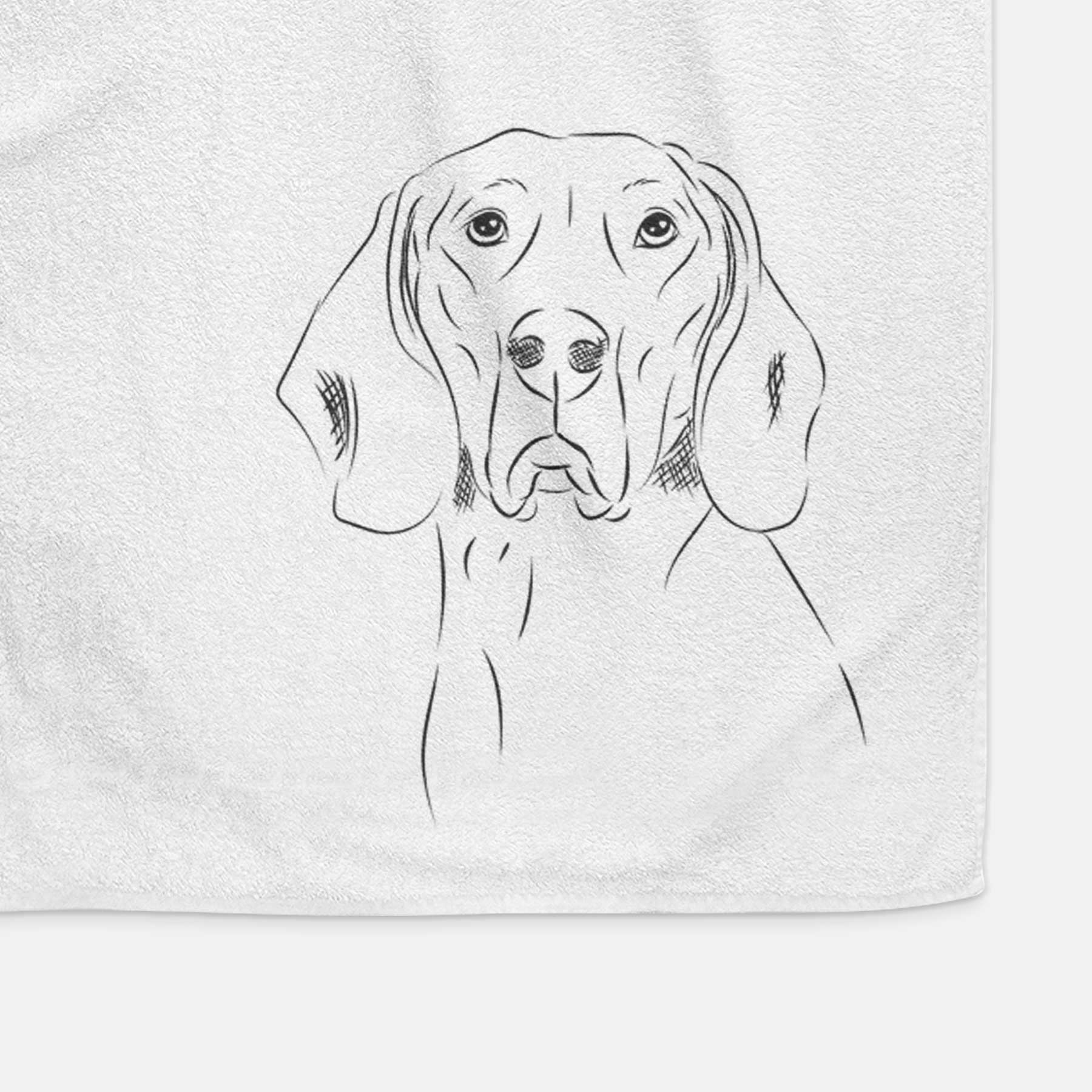 Sagan the Coonhound Decorative Hand Towel