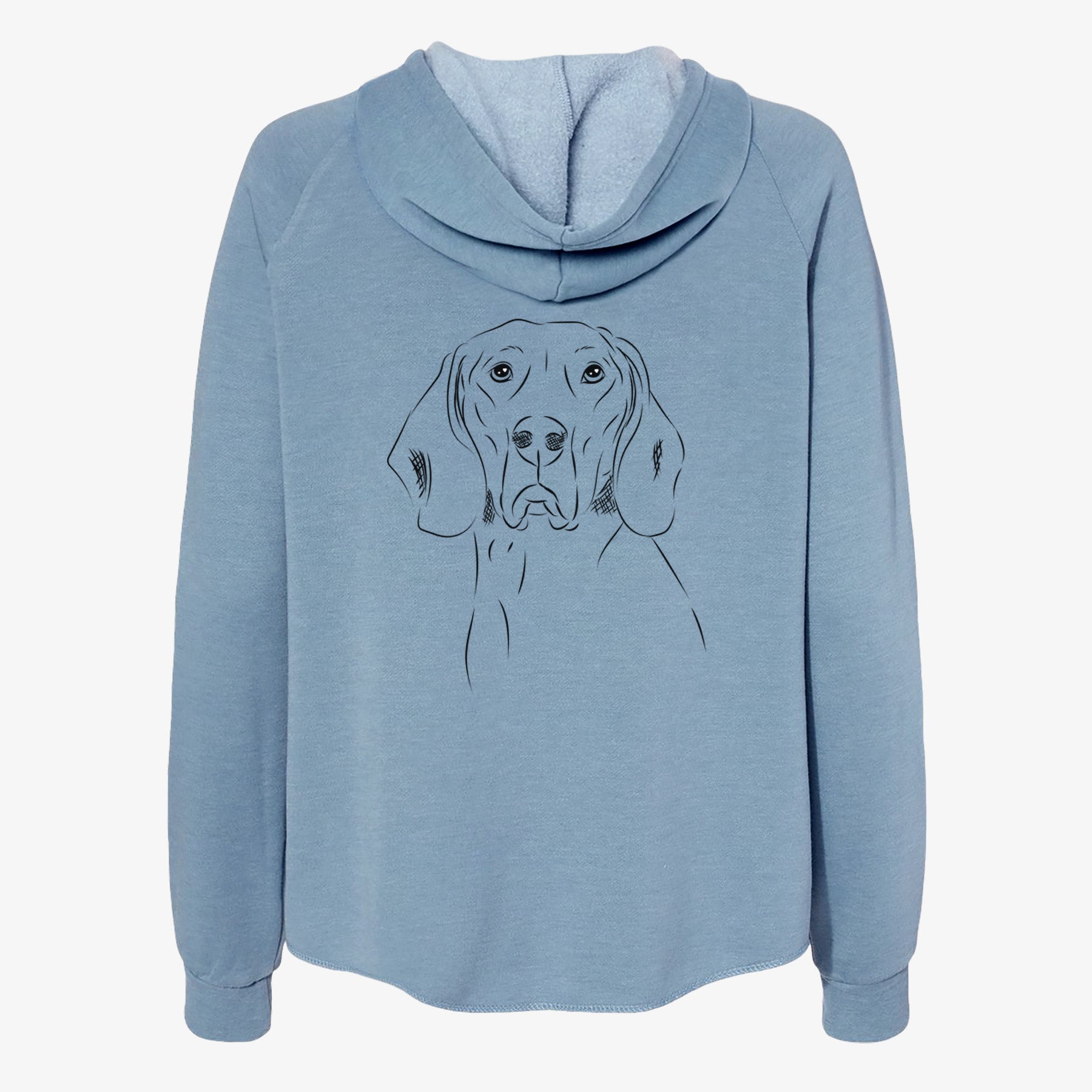 Sagan the Coonhound - Women's Cali Wave Zip-Up Sweatshirt