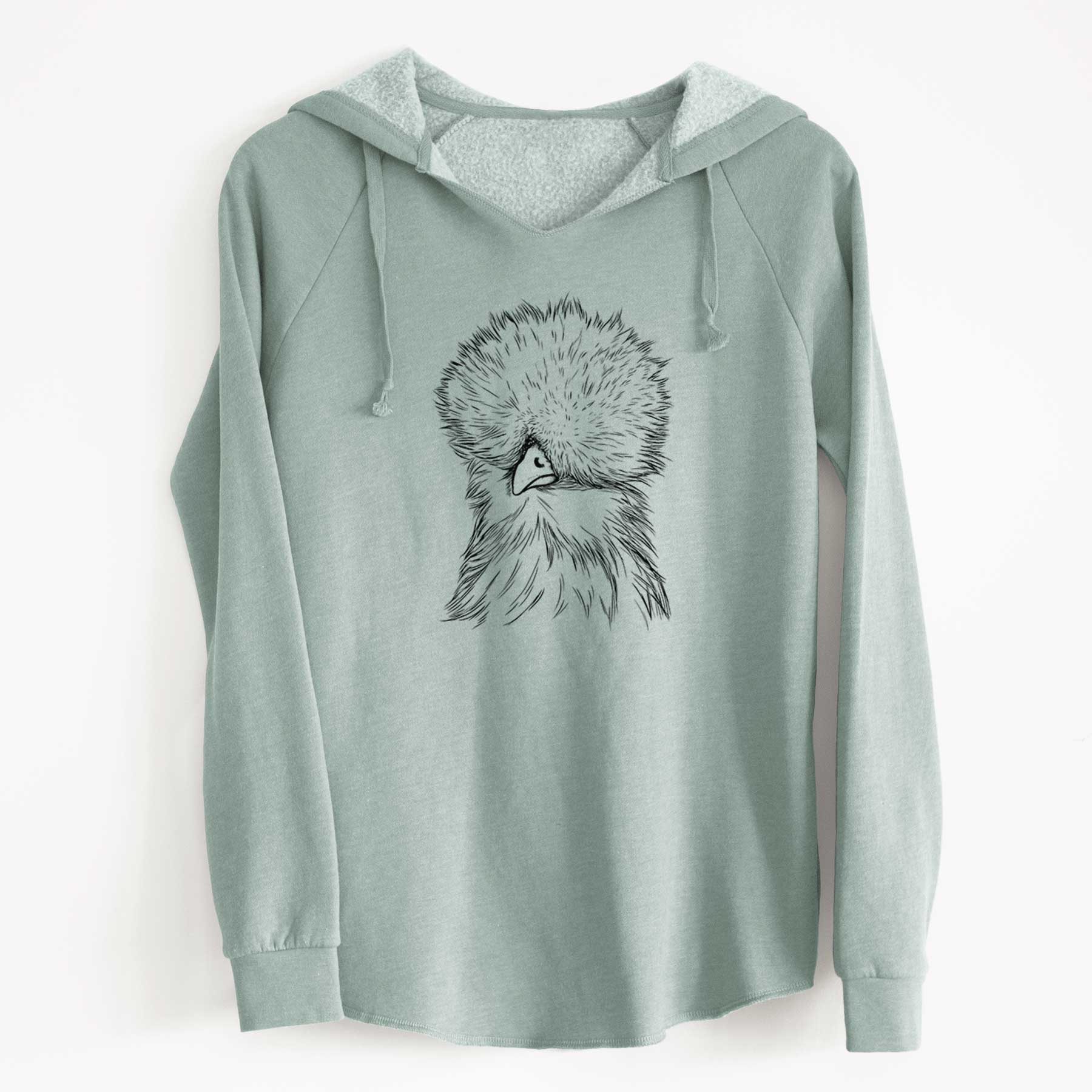 Bare Sally the Silkie Chicken - Cali Wave Hooded Sweatshirt