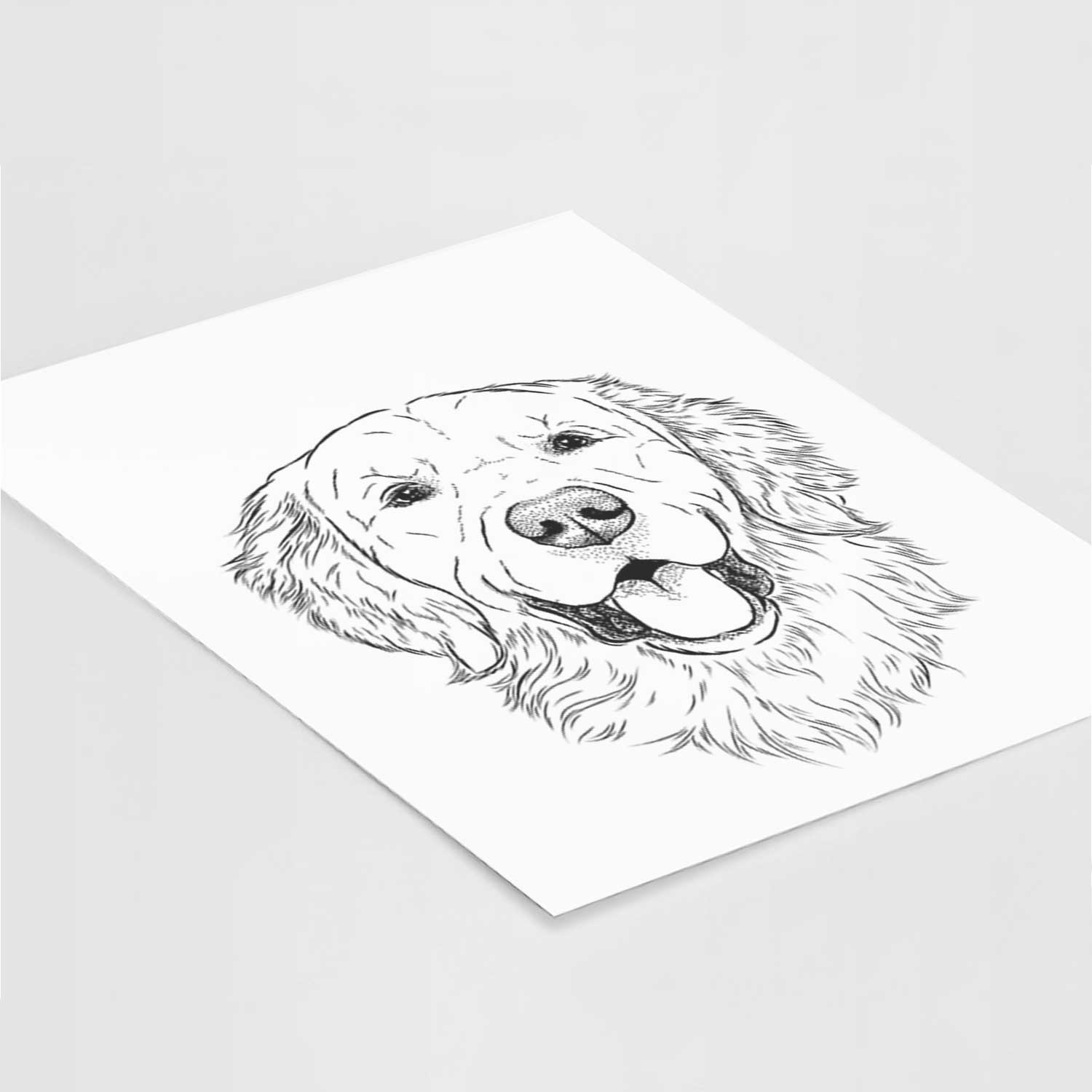 Sam the Golden Retriever Art Print