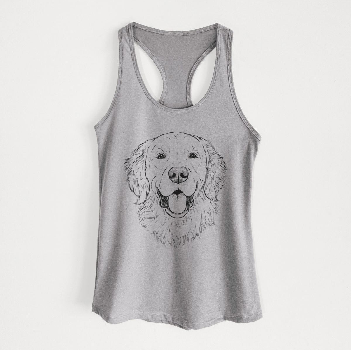 Sam the Golden Retriever - Women&#39;s Racerback Tanktop