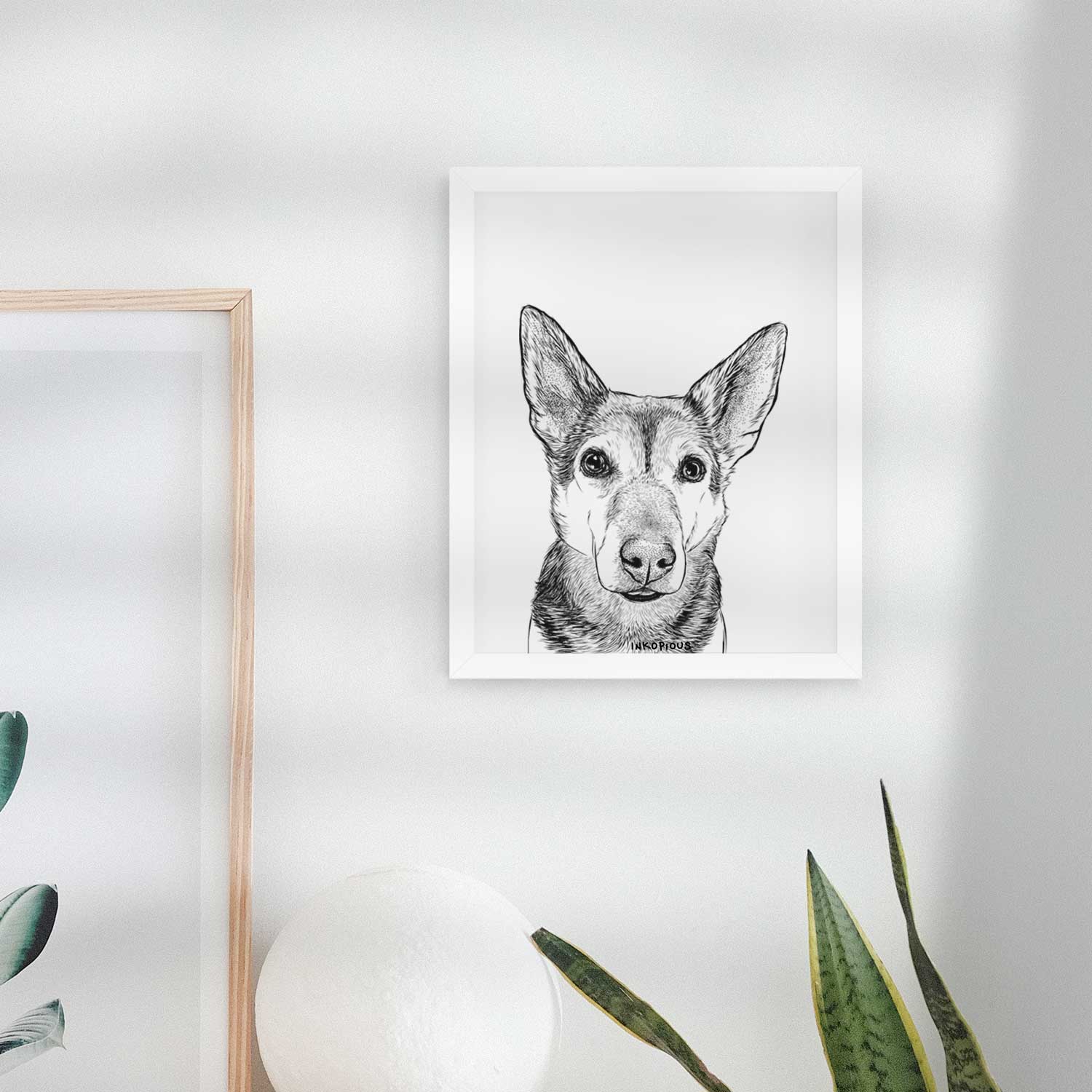 Sammie the Mixed Breed Art Print