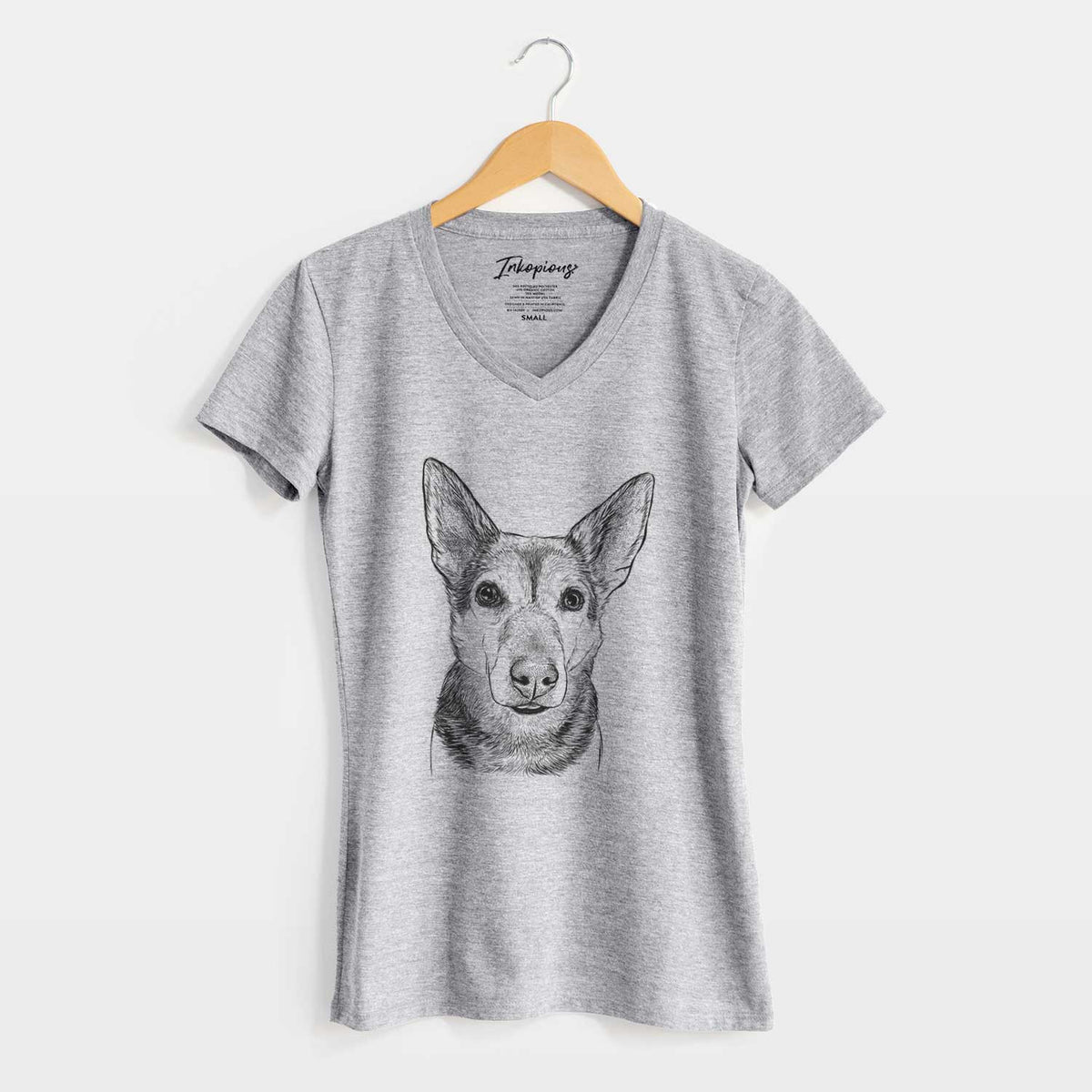 Bare Sammie the Mixed Breed - Women's V-neck Shirt