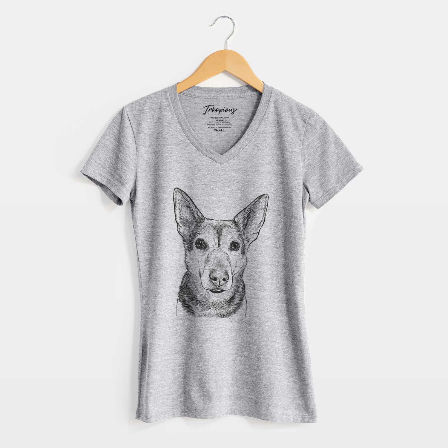 Bare Sammie the Mixed Breed - Women's V-neck Shirt