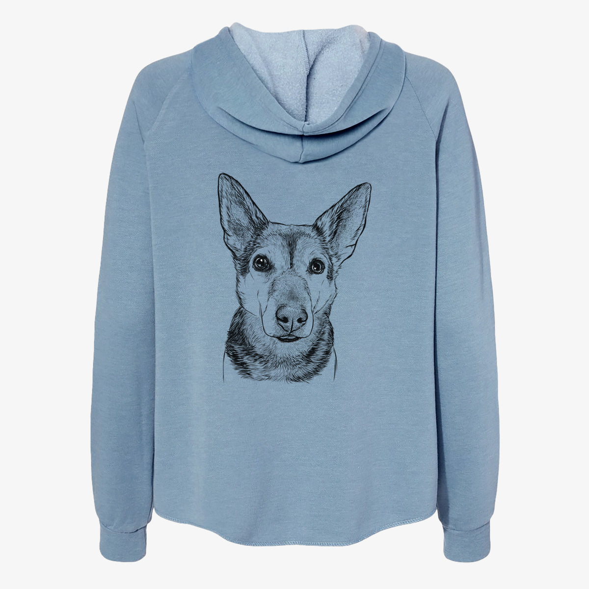 Sammie the Mixed Breed - Women's Cali Wave Zip-Up Sweatshirt