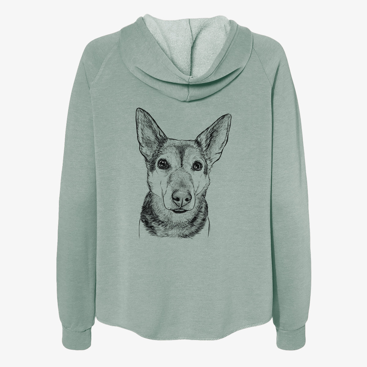 Sammie the Mixed Breed - Women's Cali Wave Zip-Up Sweatshirt
