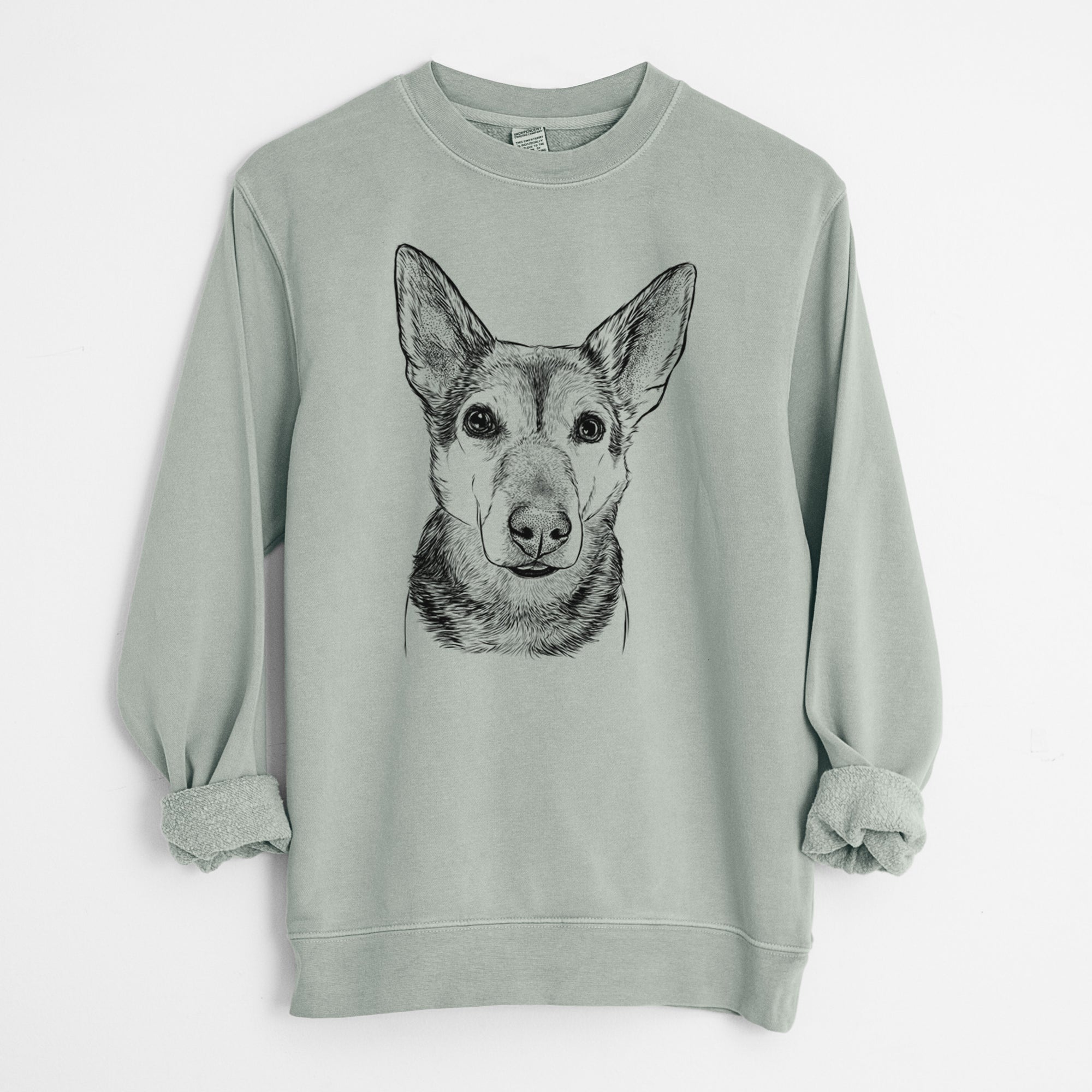 Bare Sammie the Mixed Breed - Unisex Pigment Dyed Crew Sweatshirt