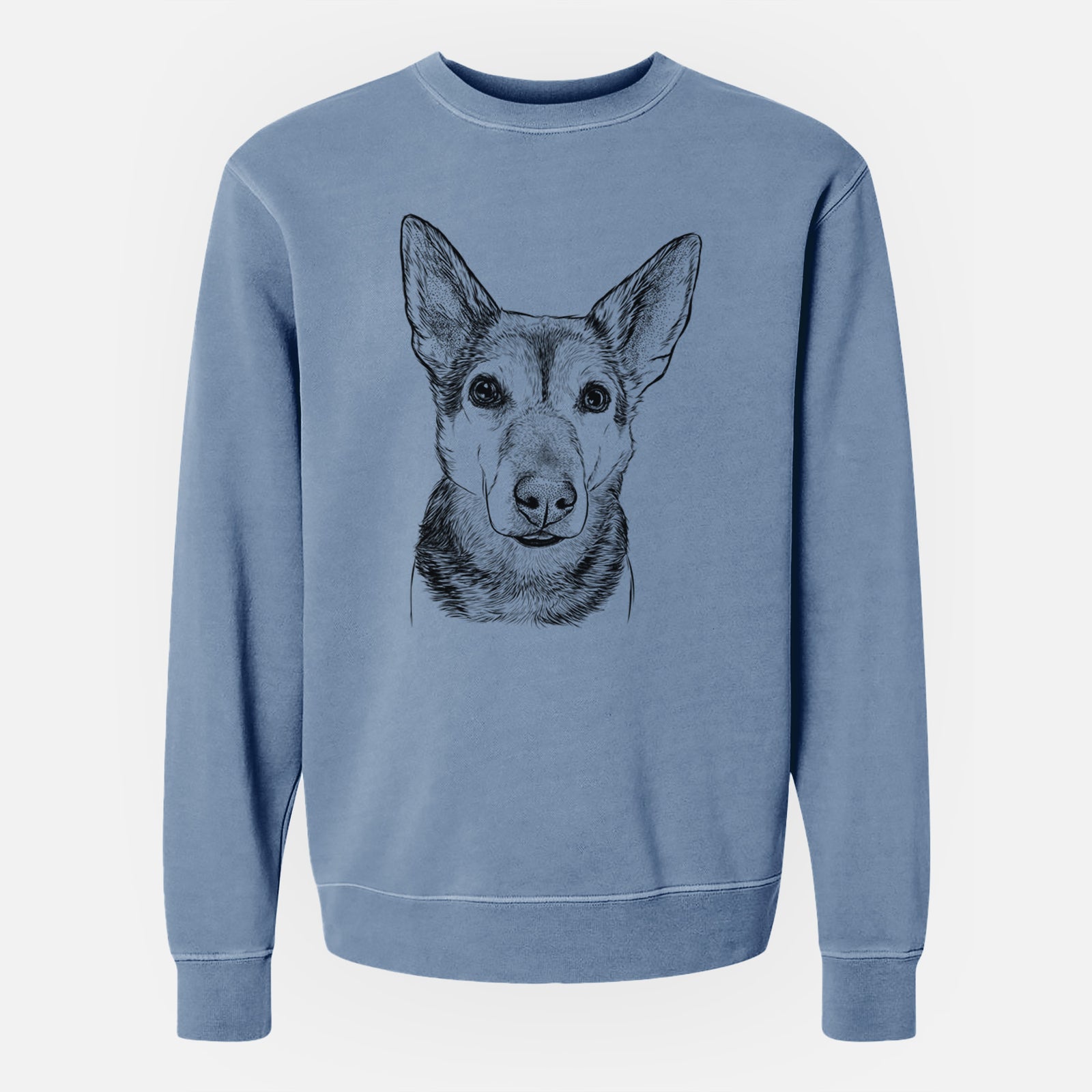 Bare Sammie the Mixed Breed - Unisex Pigment Dyed Crew Sweatshirt