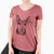 Bare Sammie the Mixed Breed - Women's V-neck Shirt