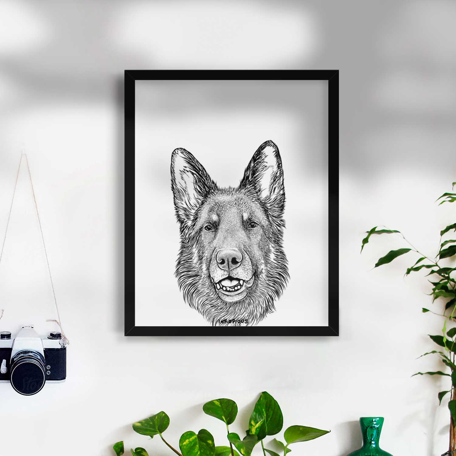 Sammie the German Shepherd Art Print