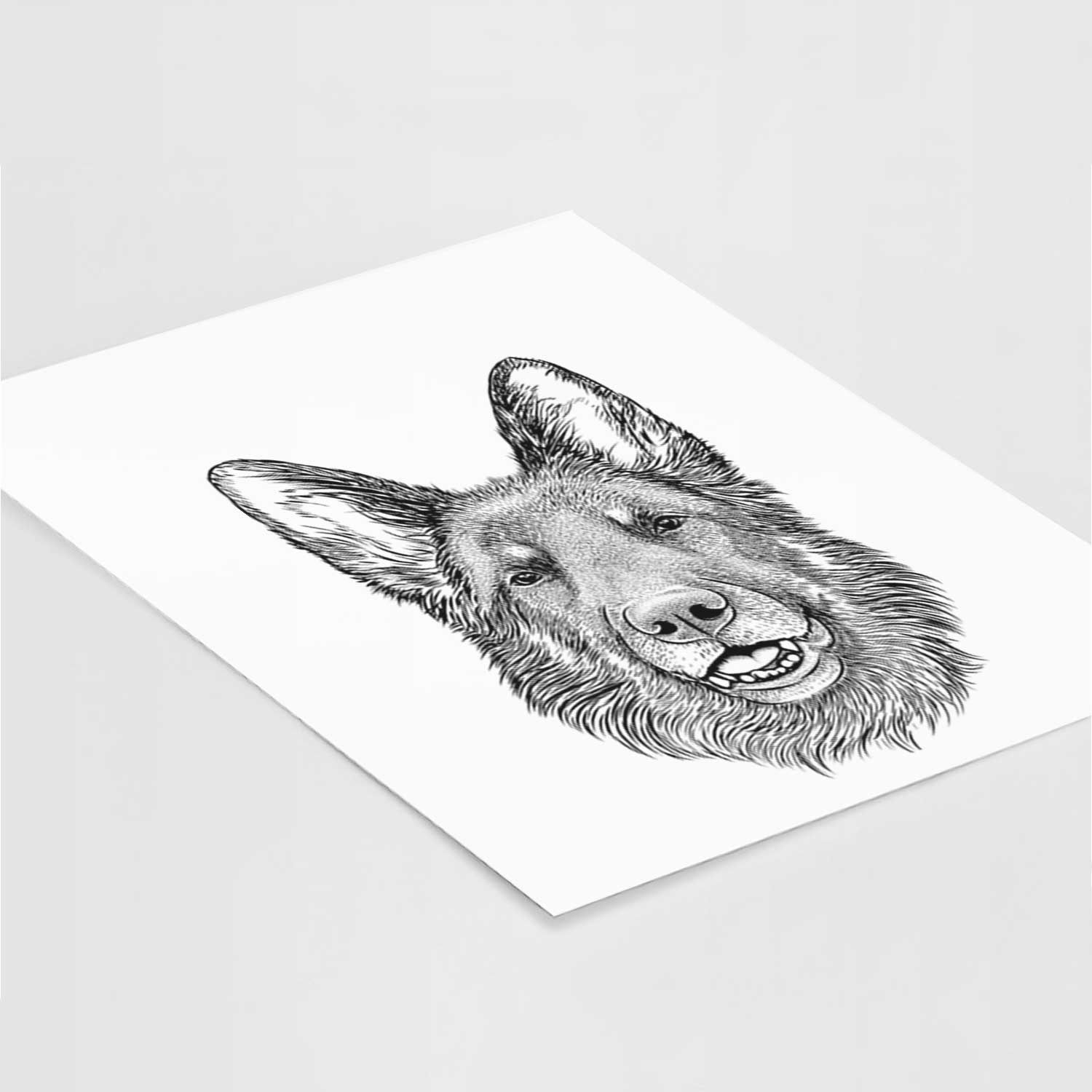 Sammie the German Shepherd Art Print