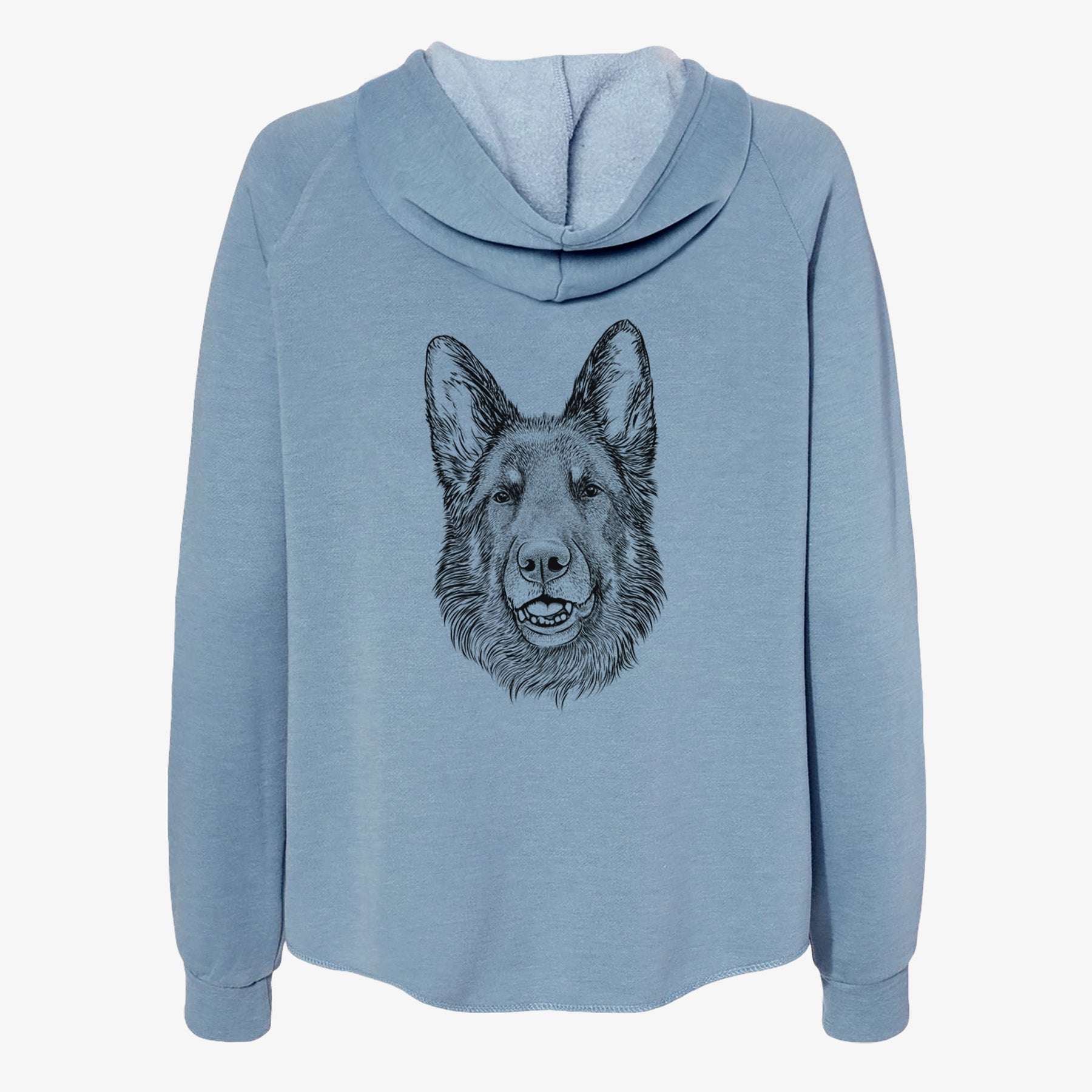 Sammie the German Shepherd - Women's Cali Wave Zip-Up Sweatshirt