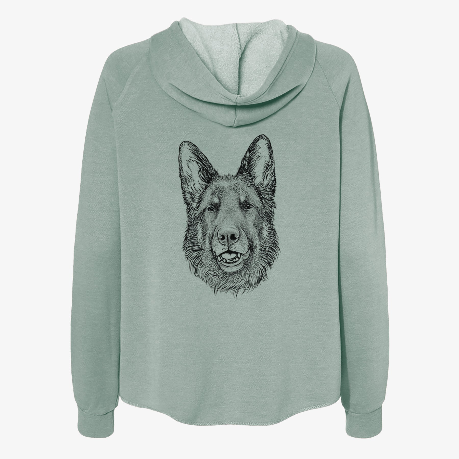 Sammie the German Shepherd - Women's Cali Wave Zip-Up Sweatshirt