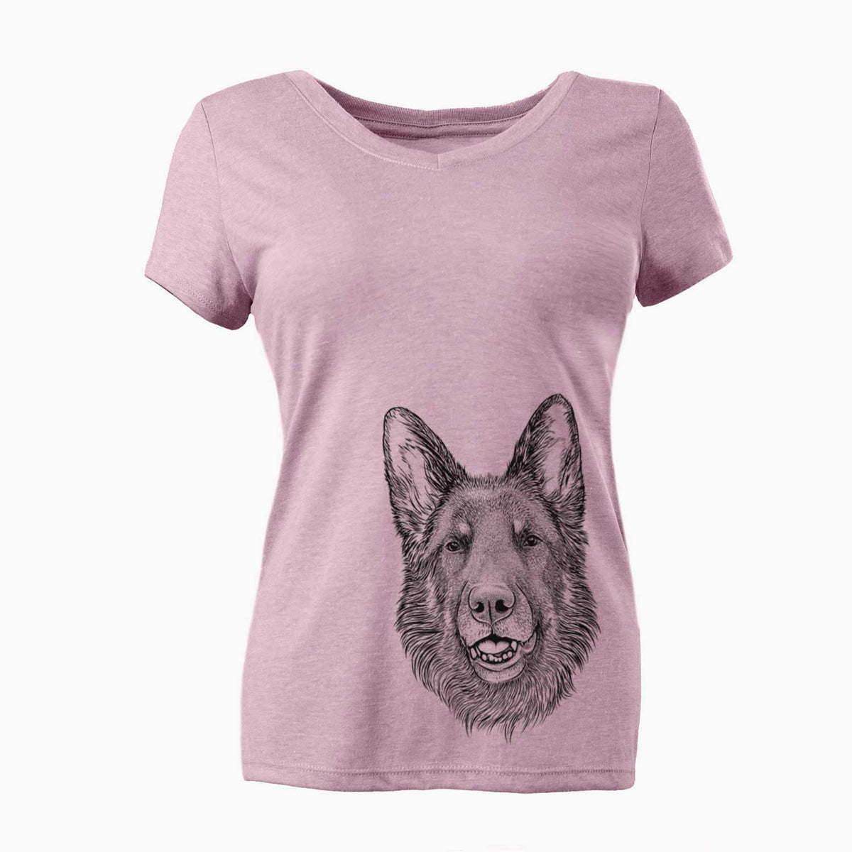 Sammie the German Shepherd - Women's V-neck Shirt