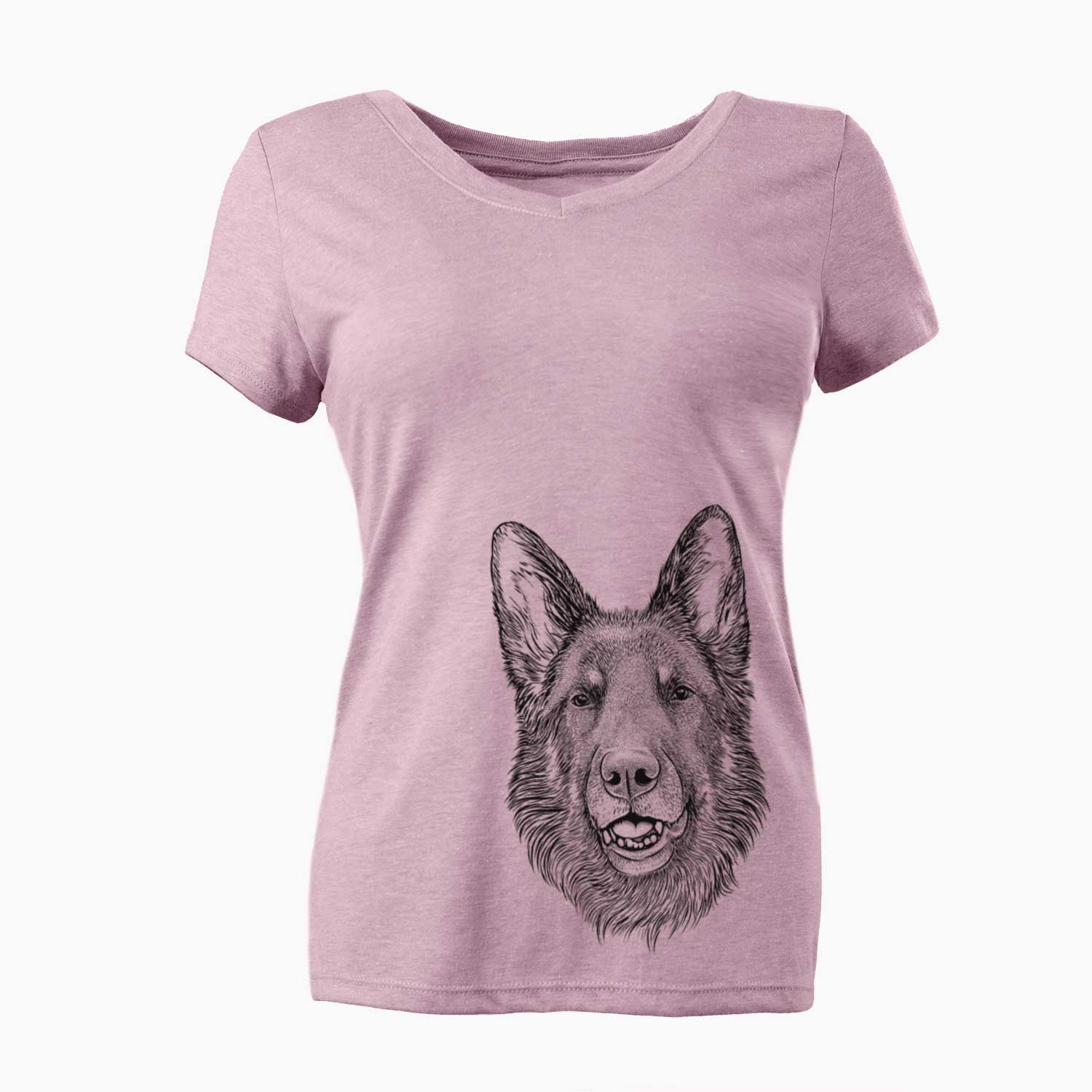 Sammie the German Shepherd - Women's V-neck Shirt