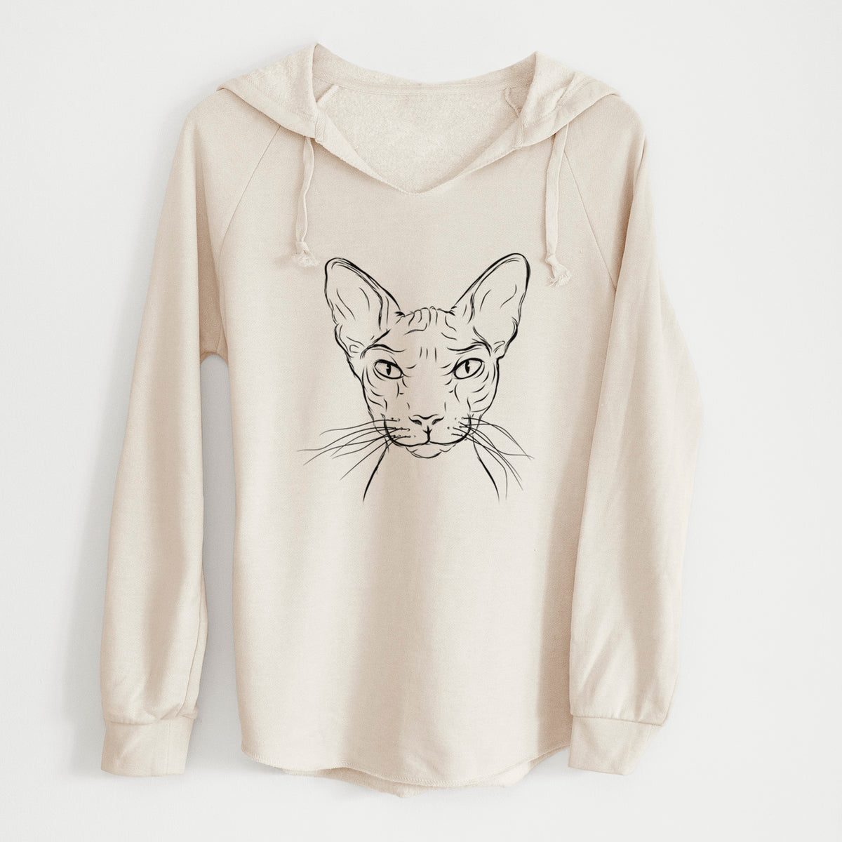Bare Sammy the Spinx Cat - Cali Wave Hooded Sweatshirt