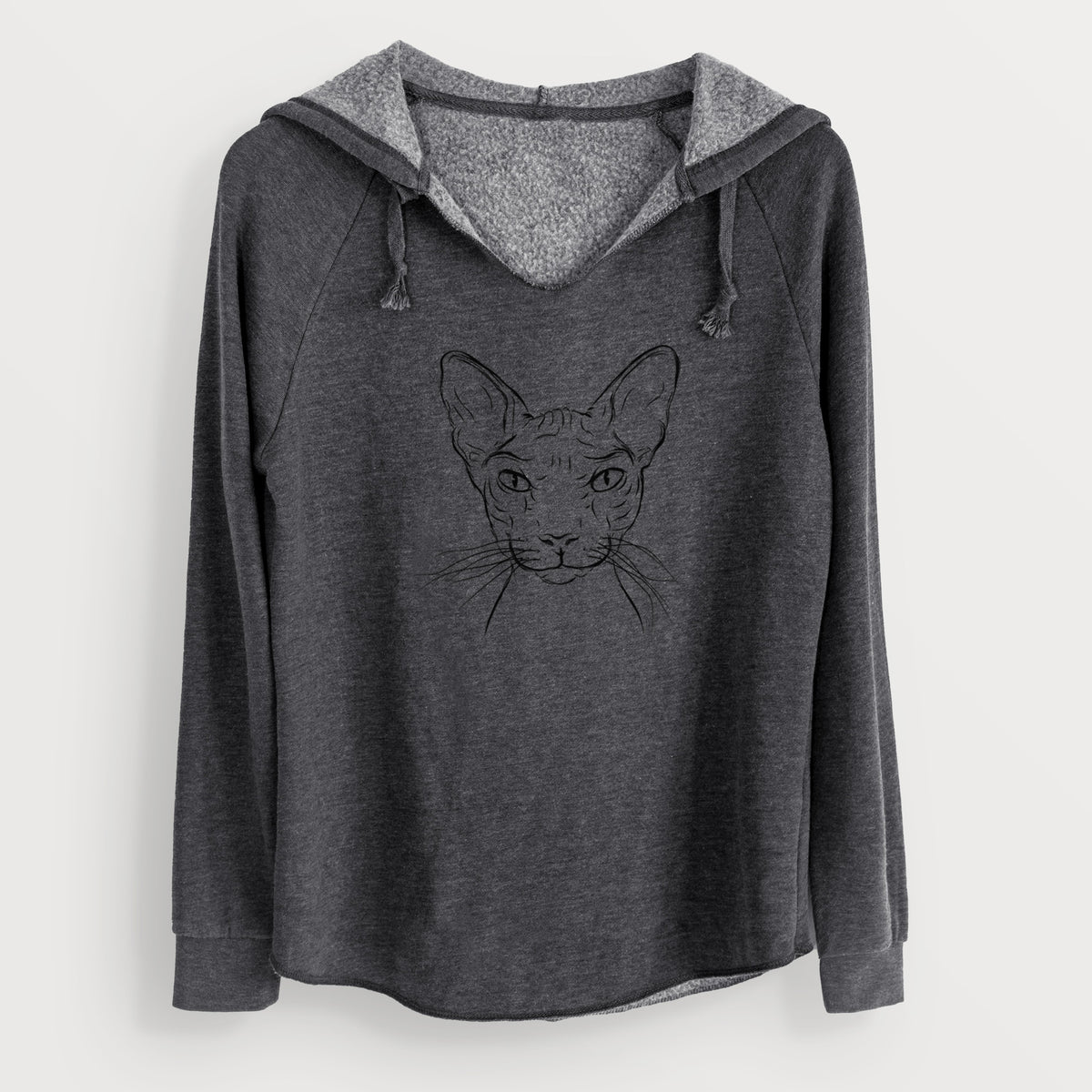 Bare Sammy the Spinx Cat - Cali Wave Hooded Sweatshirt