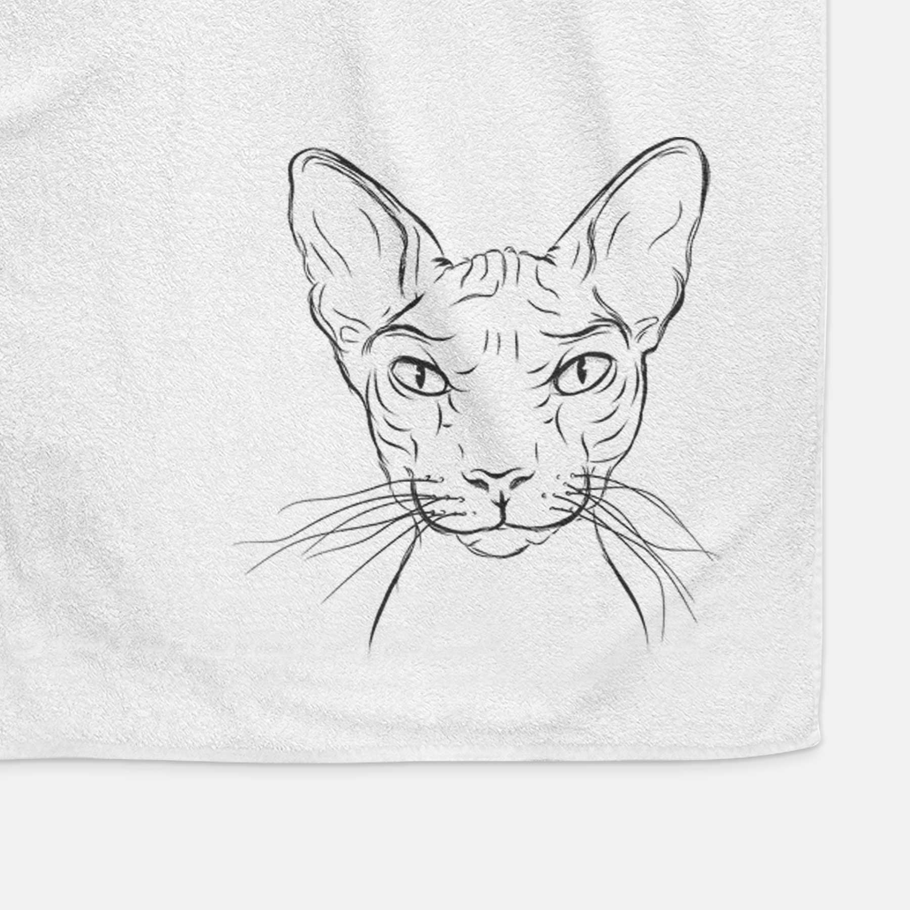 Sammy the Spinx Cat Decorative Hand Towel