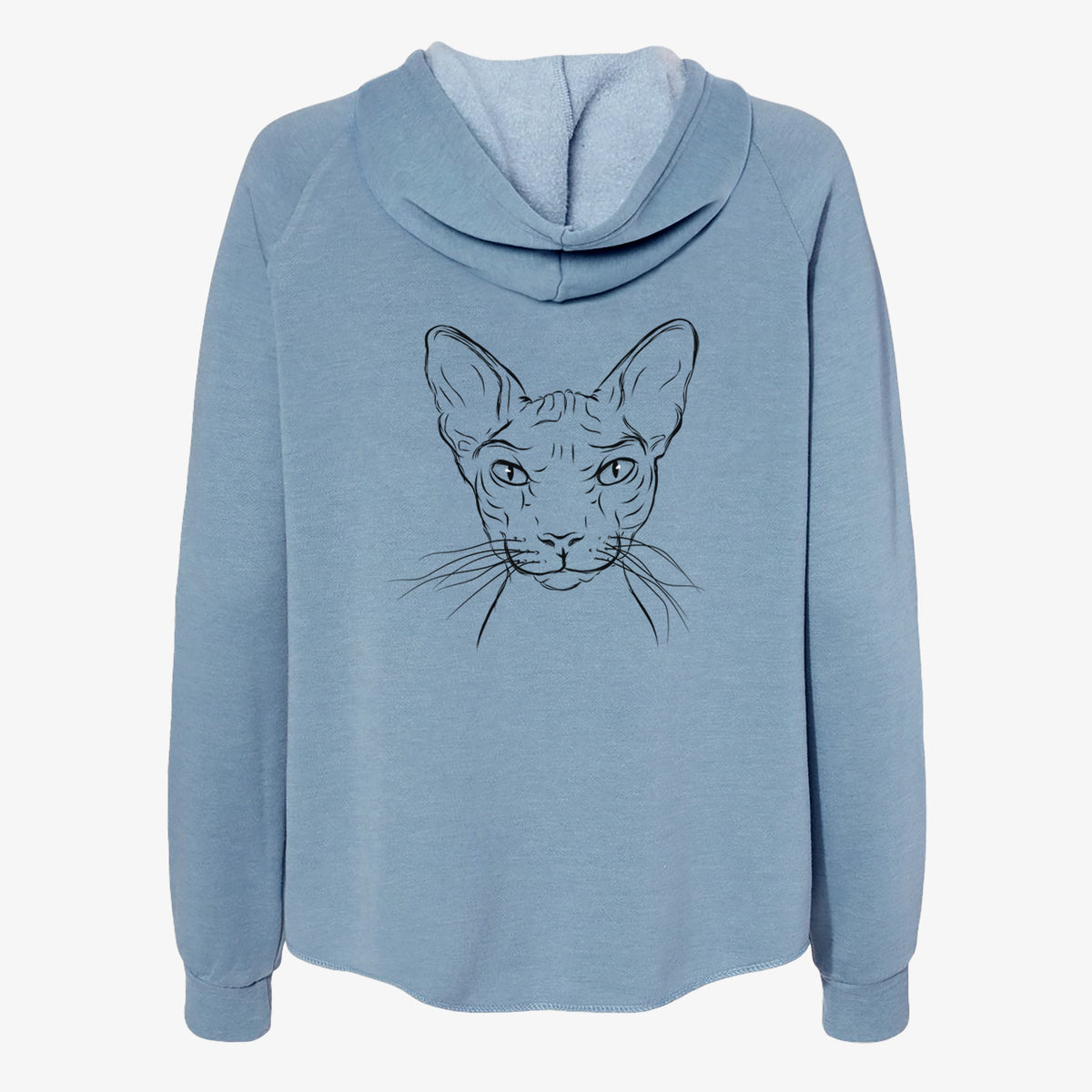 Sammy the Spinx Cat - Women's Cali Wave Zip-Up Sweatshirt