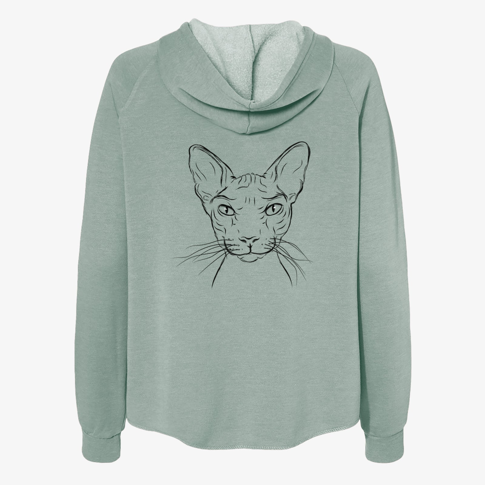 Sammy the Spinx Cat - Women's Cali Wave Zip-Up Sweatshirt