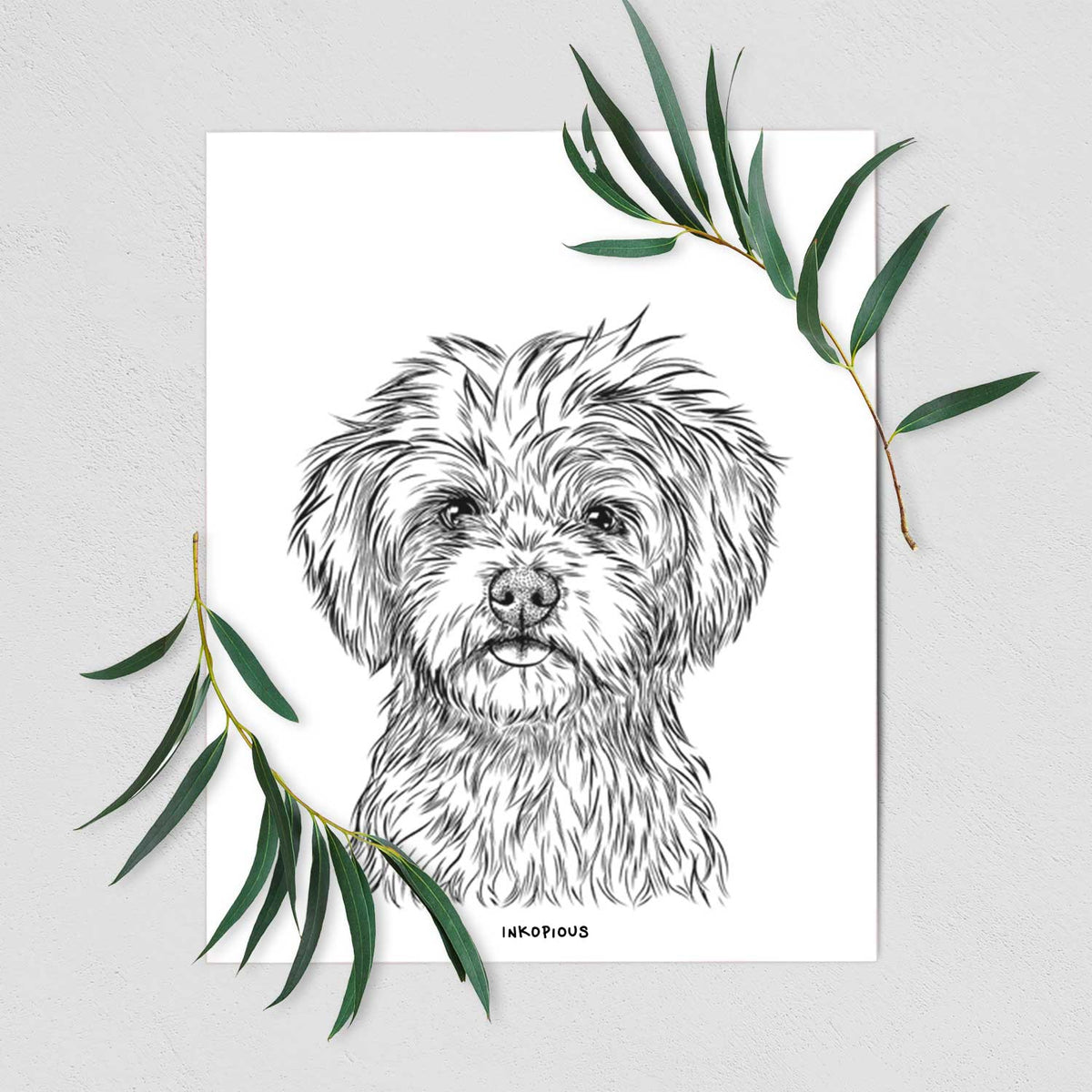 Sammy the Shorkie Art Print