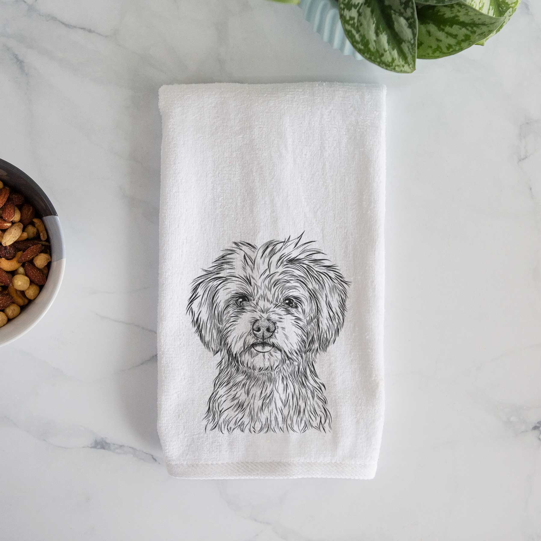 Sammy the Shorkie Decorative Hand Towel