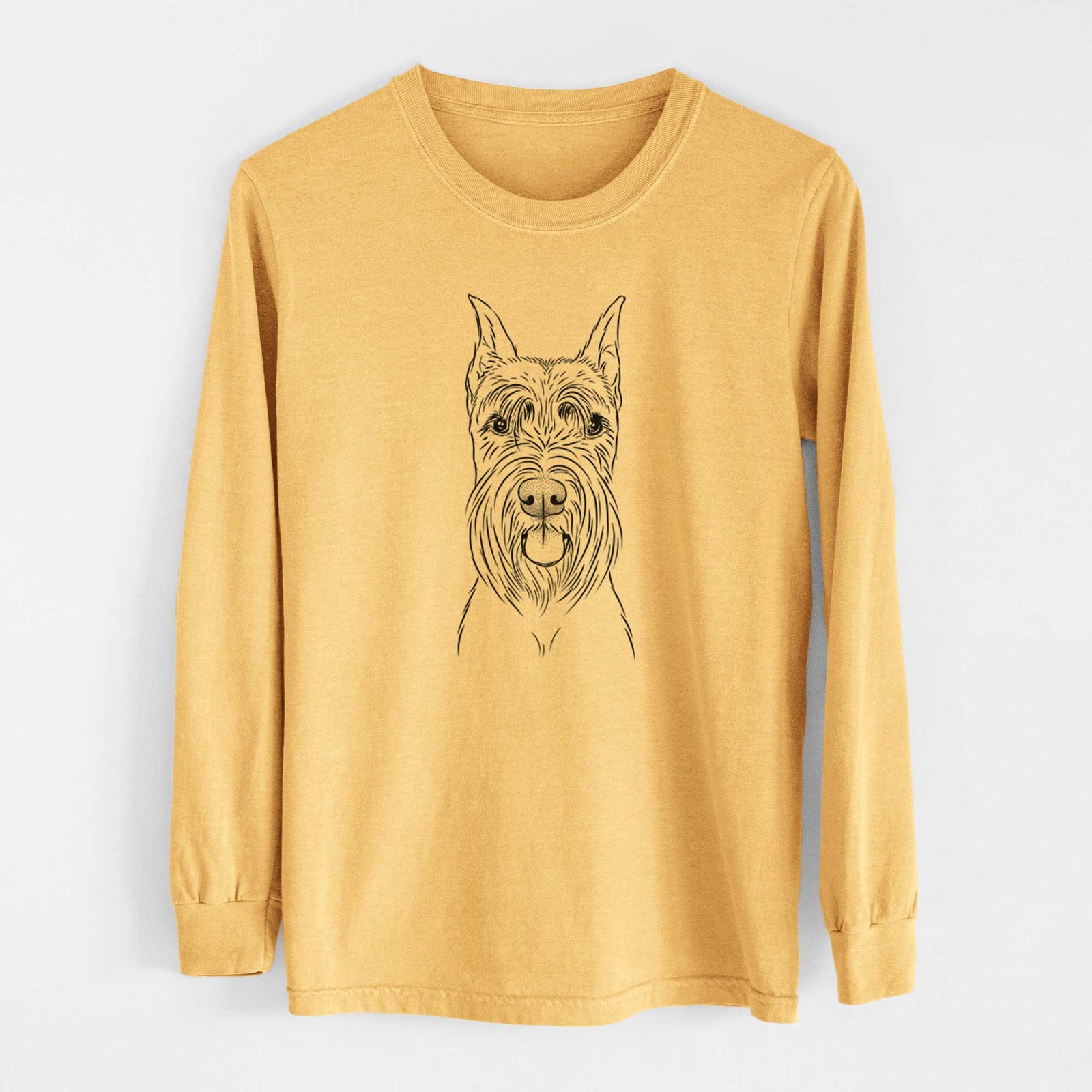 Bare Samuel the Standard Schnauzer - Heavyweight 100% Cotton Long Sleeve
