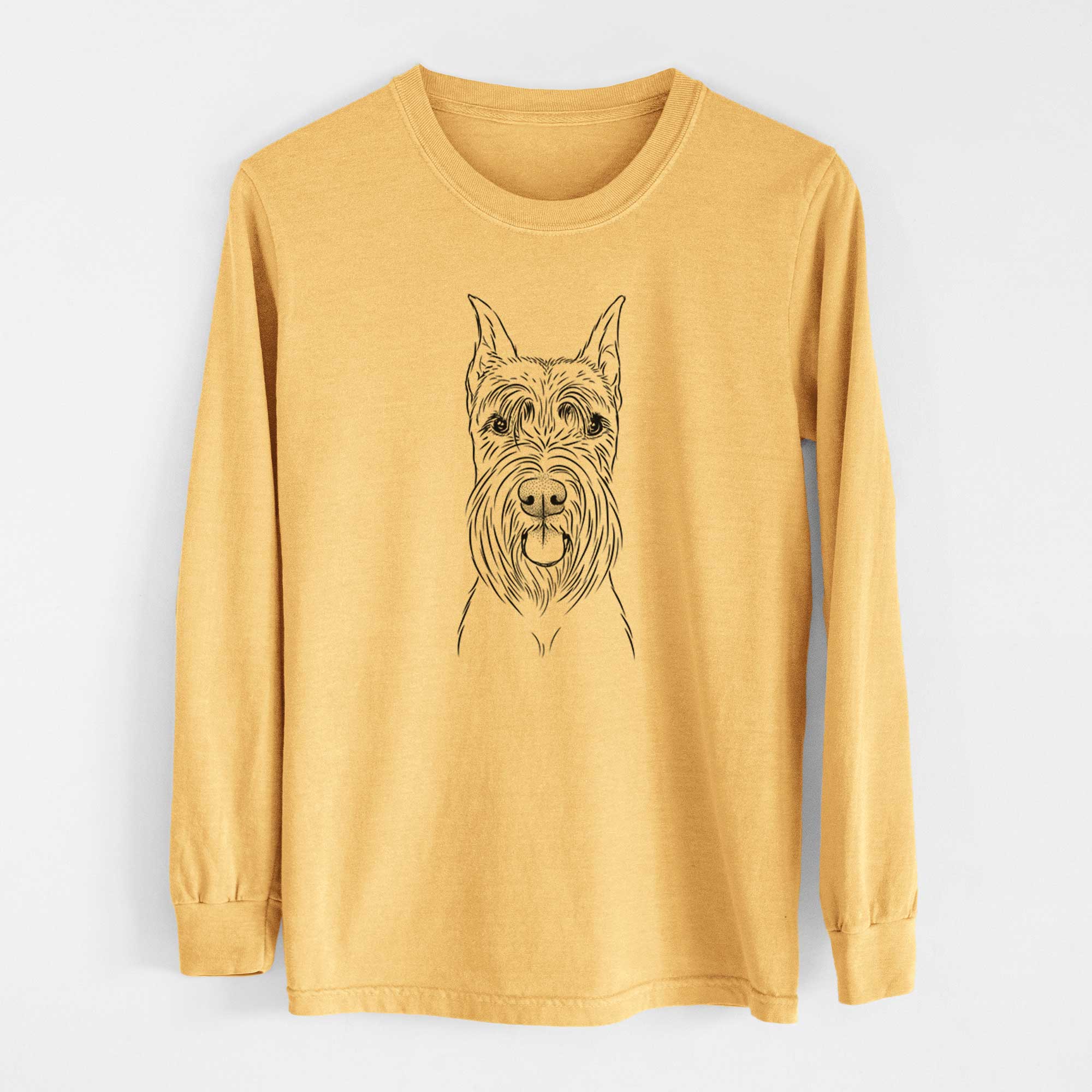 Bare Samuel the Standard Schnauzer - Heavyweight 100% Cotton Long Sleeve