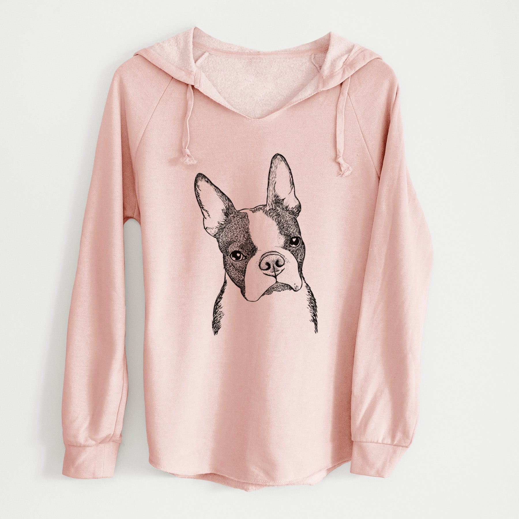 Bare Samuel the Boston Terrier - Cali Wave Hooded Sweatshirt