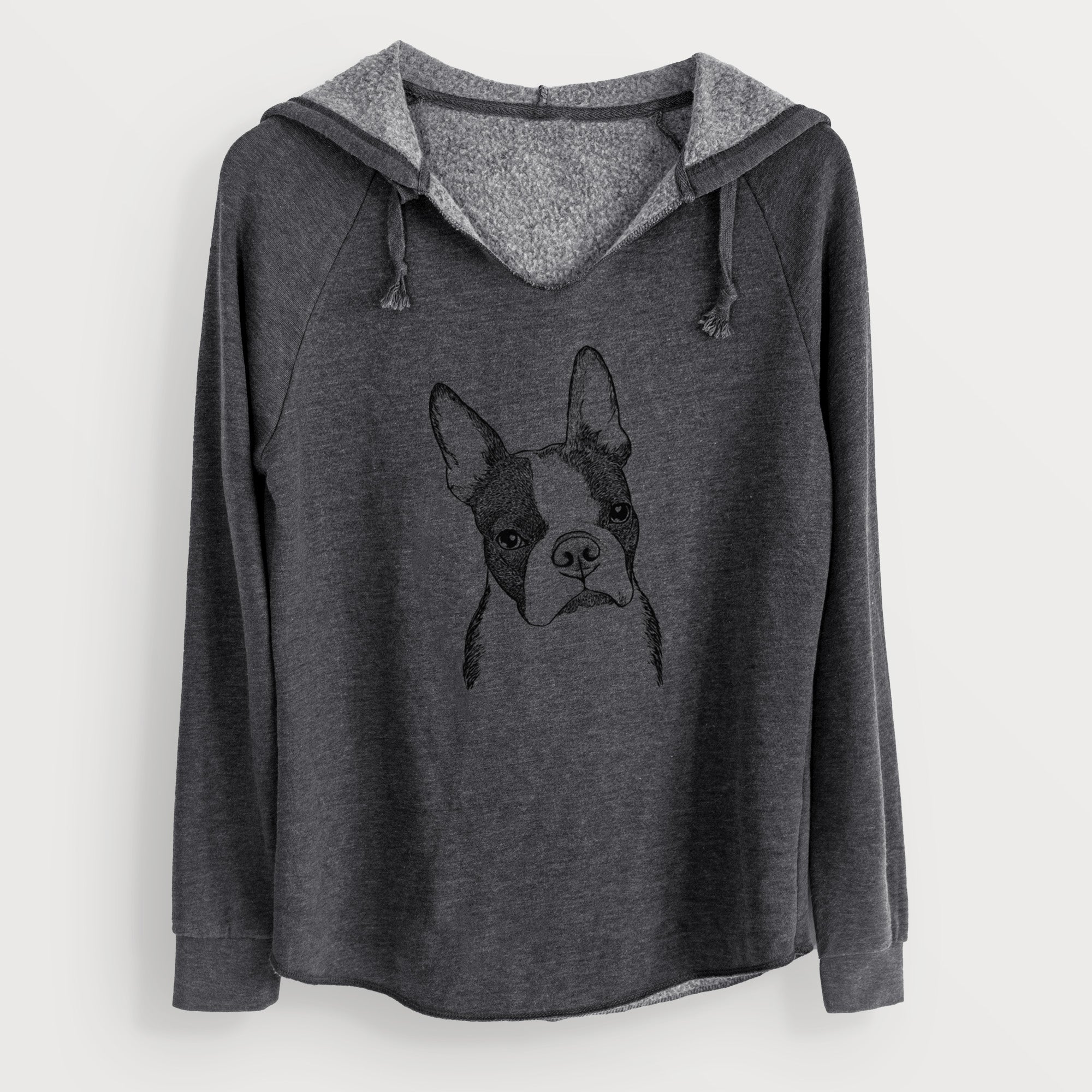 Bare Samuel the Boston Terrier - Cali Wave Hooded Sweatshirt