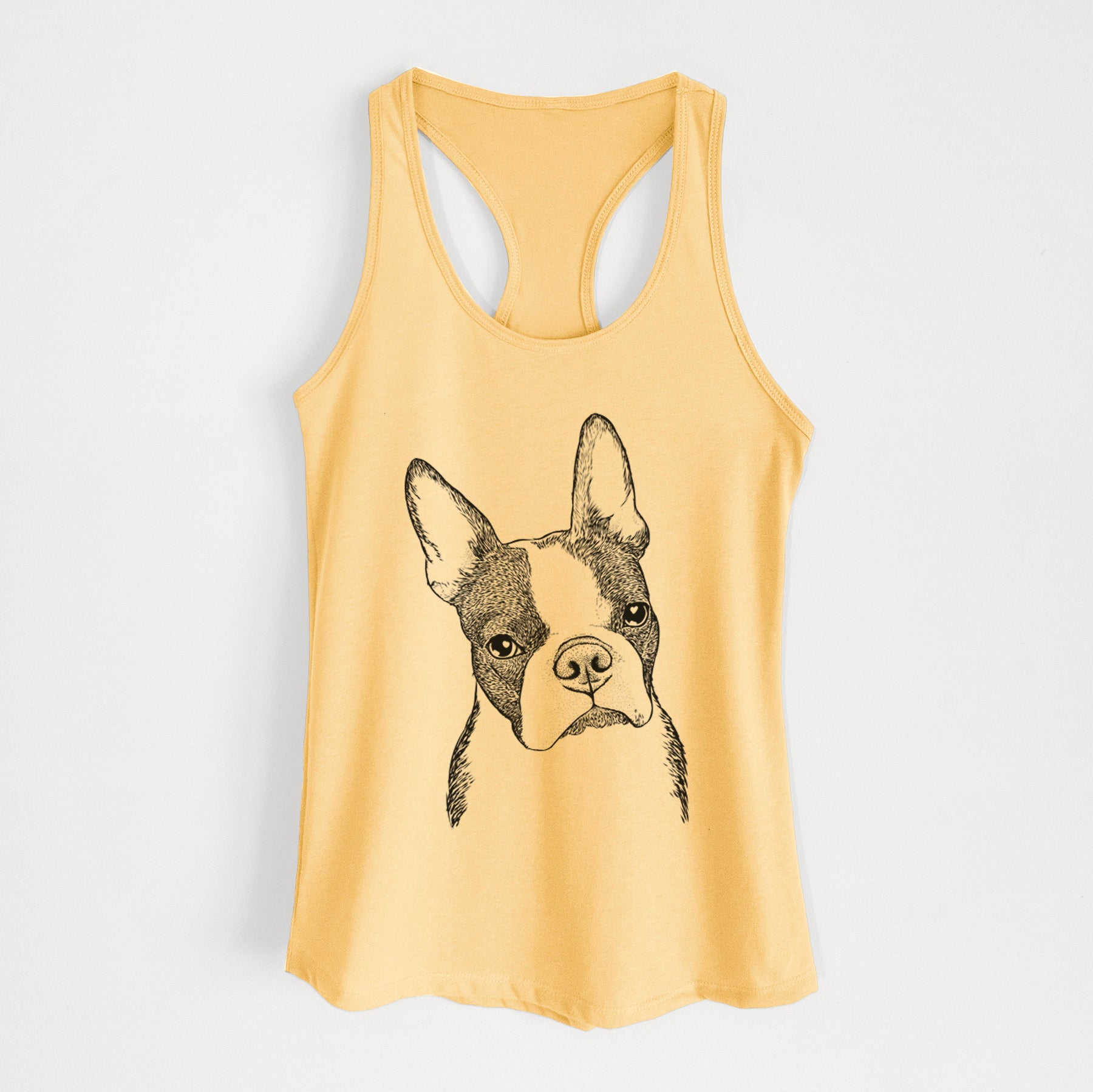 Samuel the Boston Terrier - Women's Racerback Tanktop