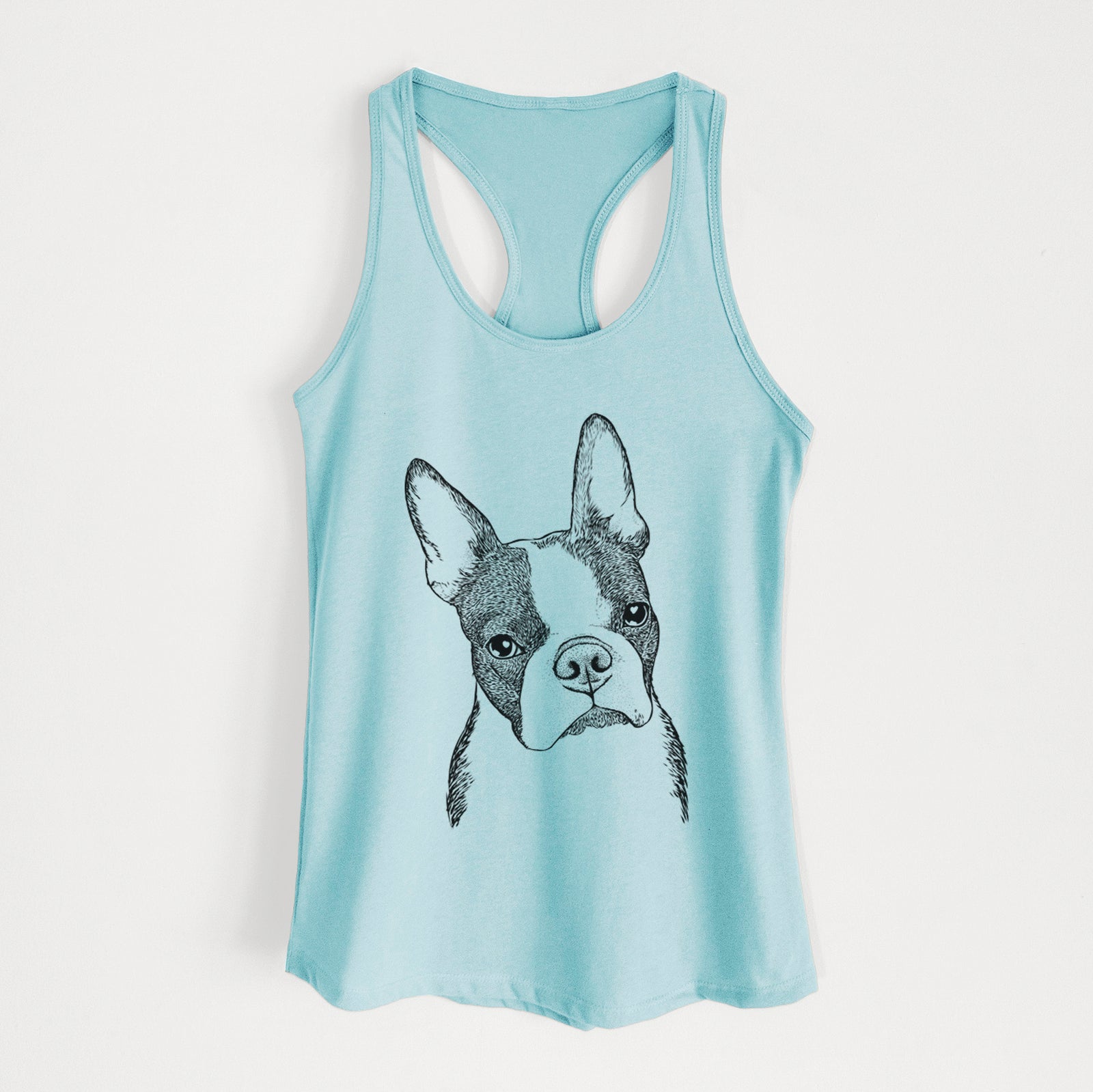 Samuel the Boston Terrier - Women's Racerback Tanktop