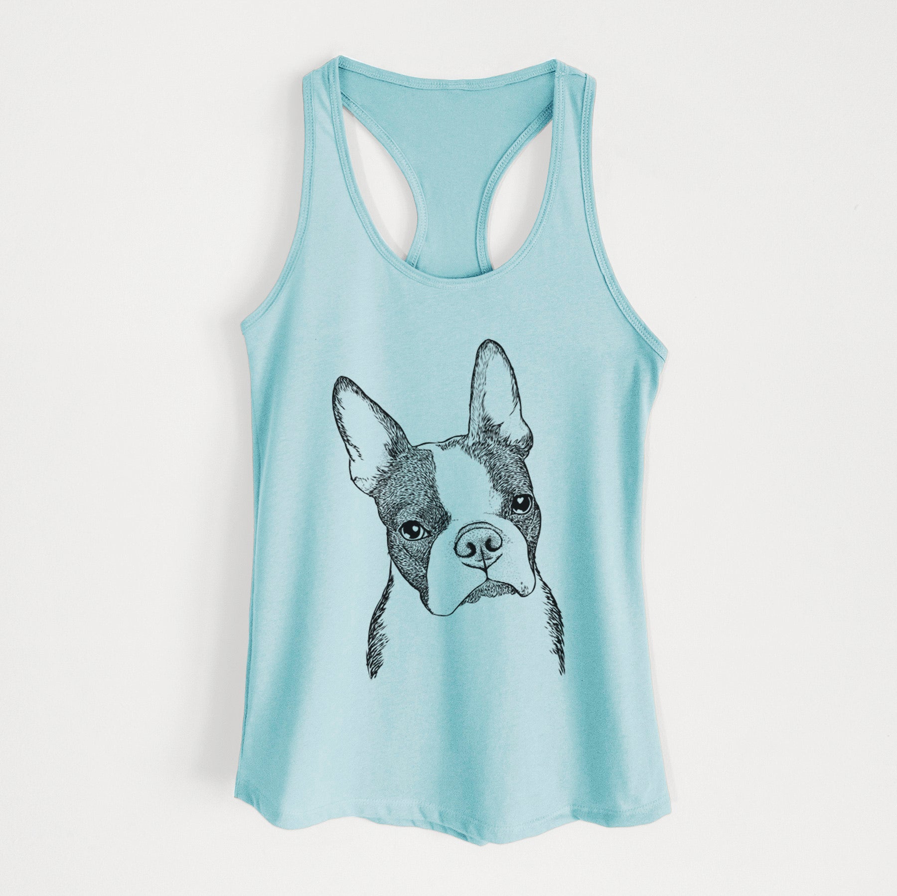 Samuel the Boston Terrier - Women's Racerback Tanktop