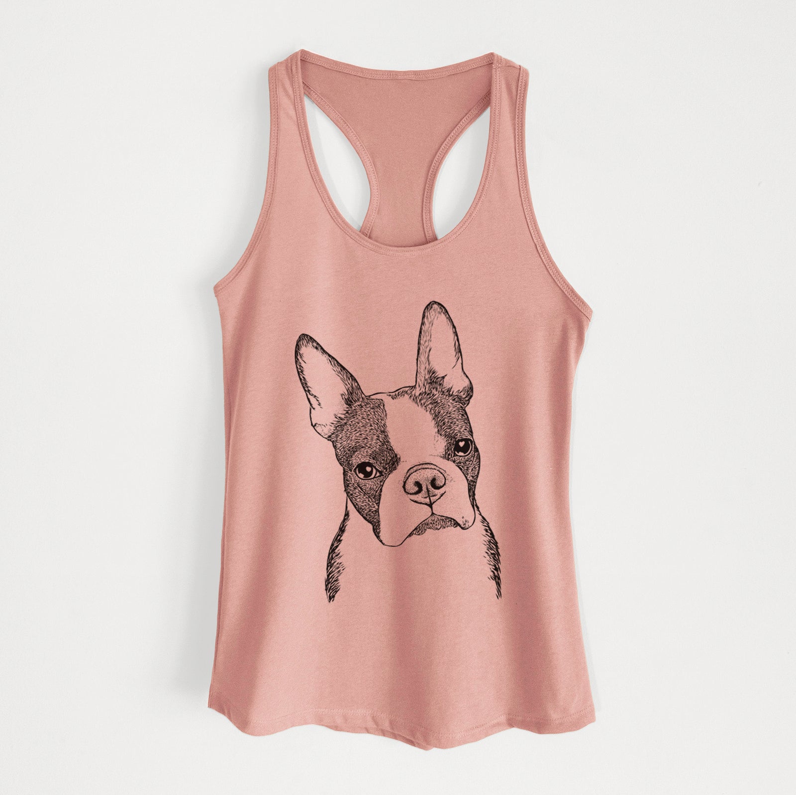 Samuel the Boston Terrier - Women's Racerback Tanktop