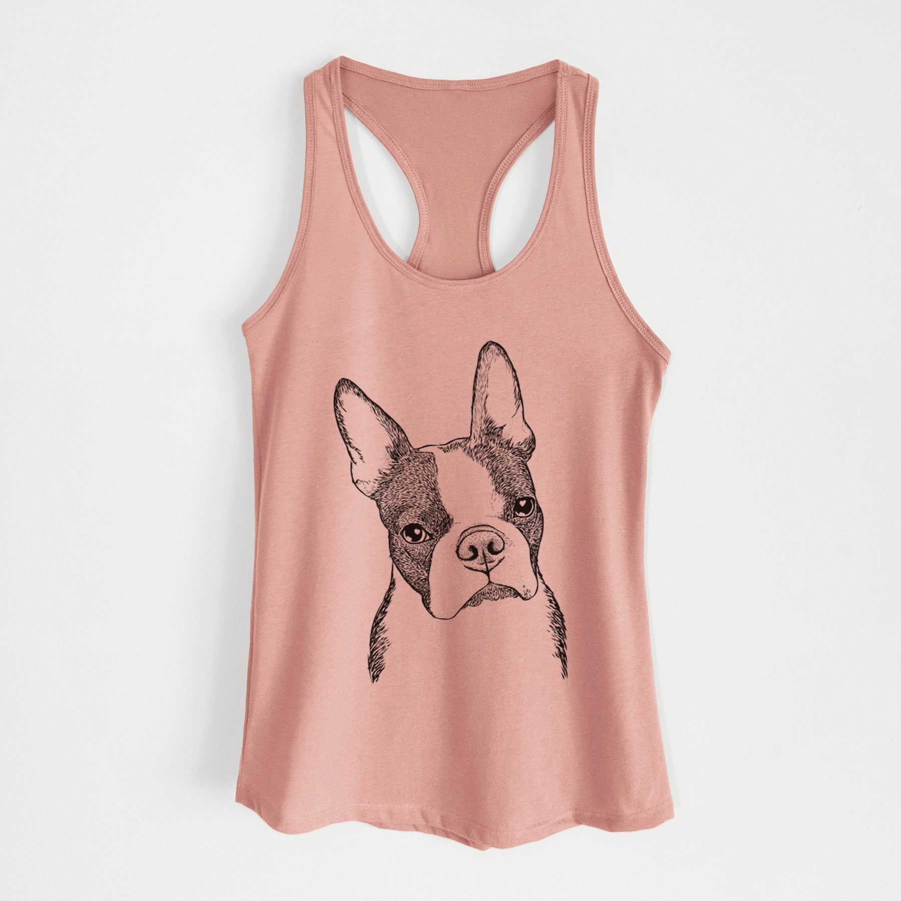 Samuel the Boston Terrier - Women's Racerback Tanktop