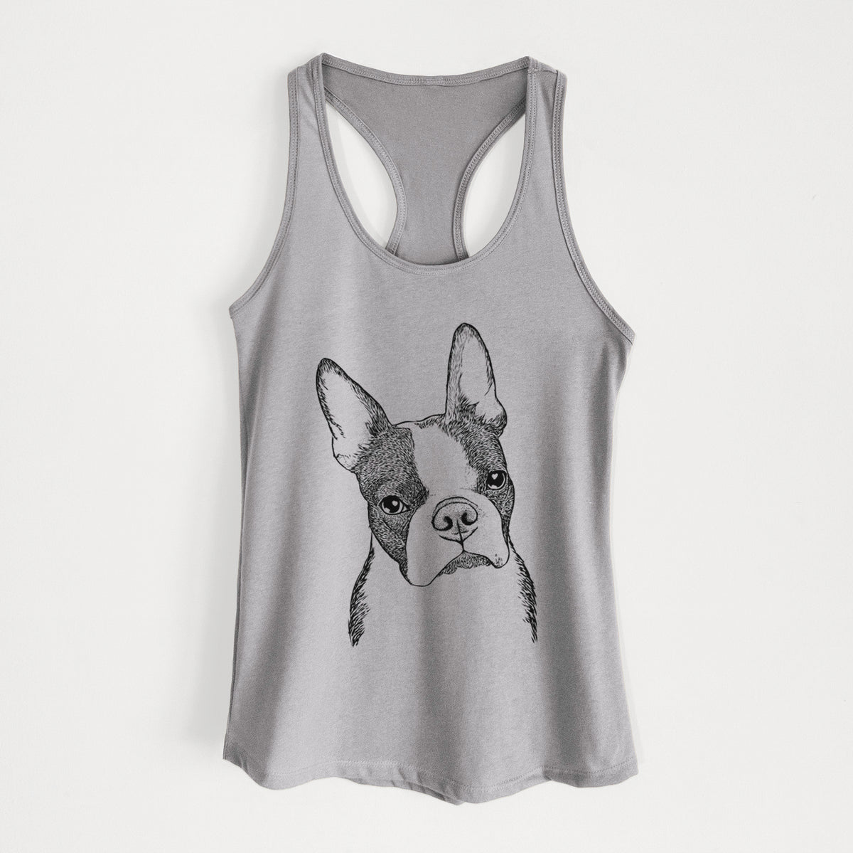 Samuel the Boston Terrier - Women&#39;s Racerback Tanktop