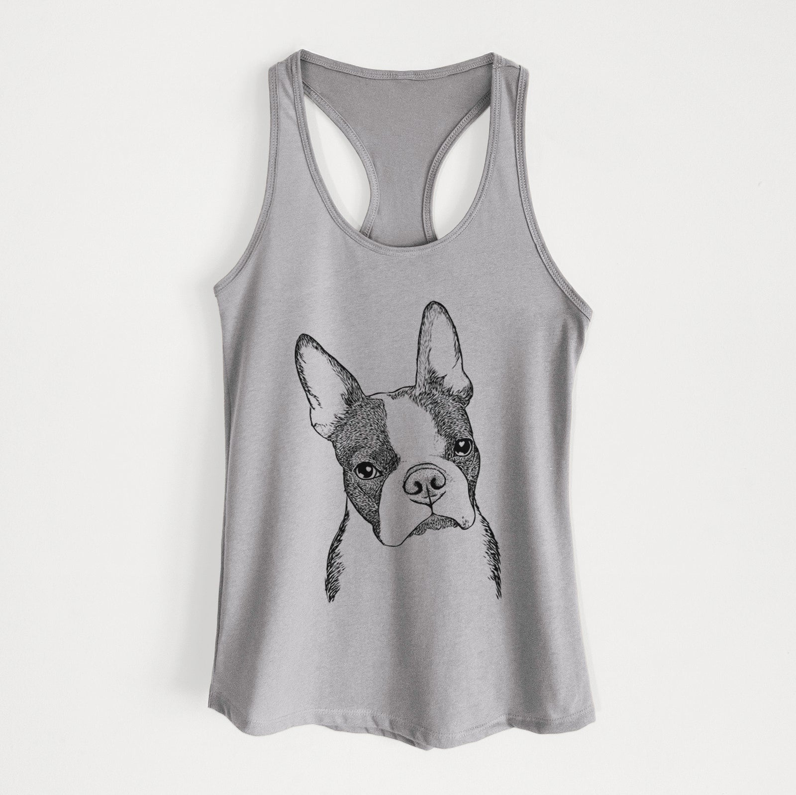 Samuel the Boston Terrier - Women's Racerback Tanktop