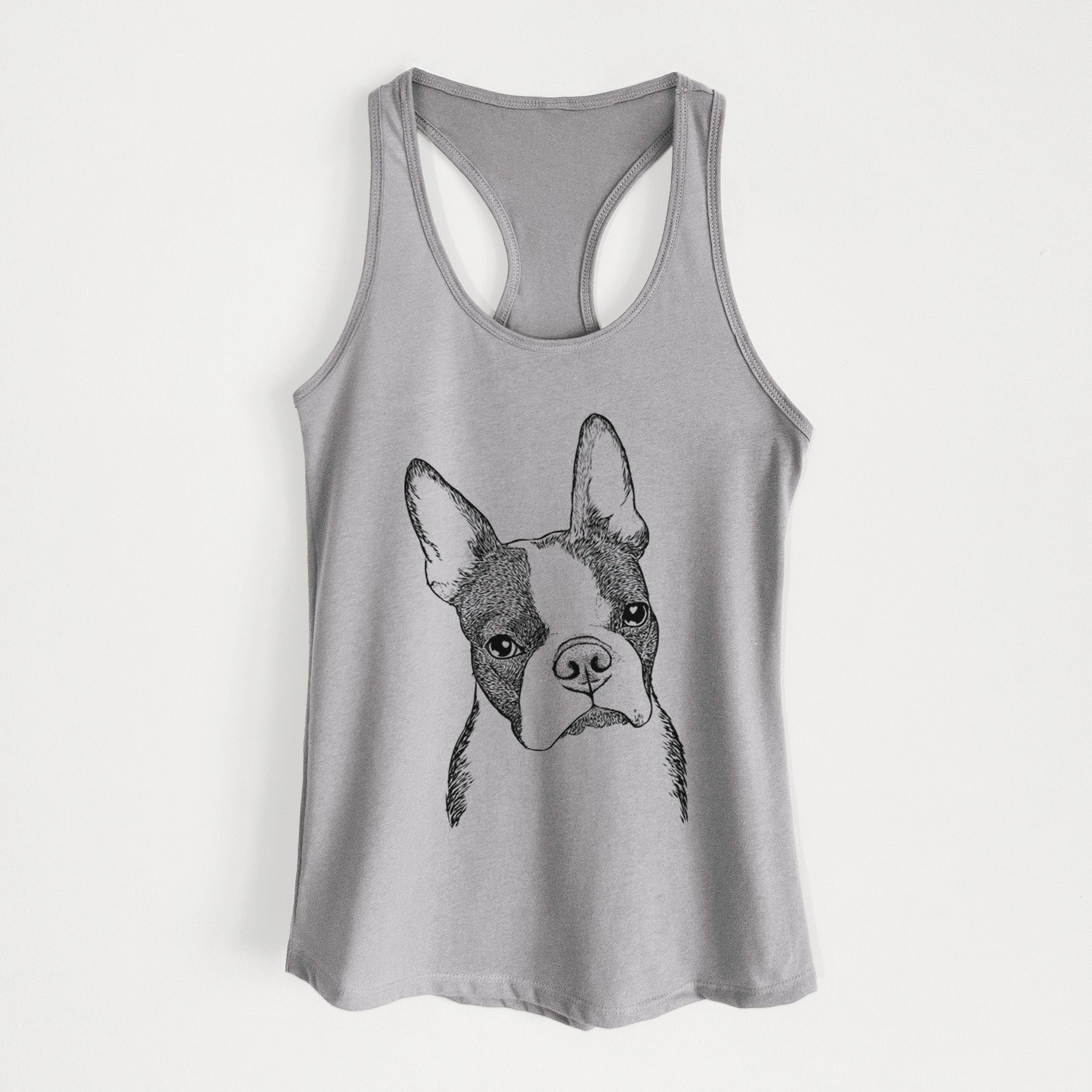 Samuel the Boston Terrier - Women's Racerback Tanktop