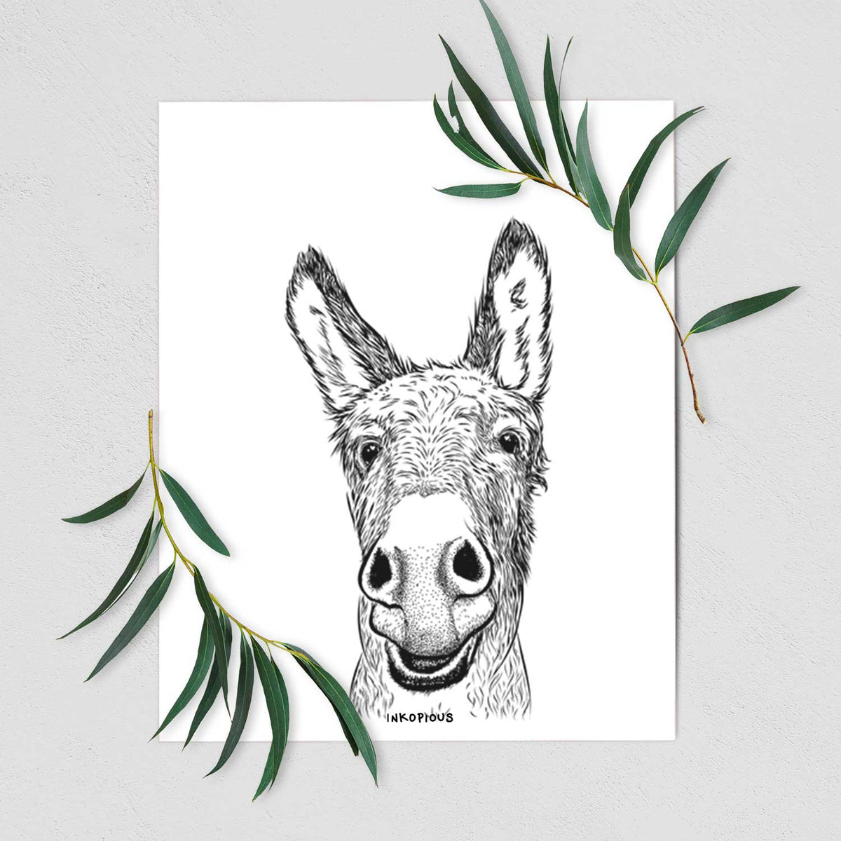 Samule the Donkey Art Print