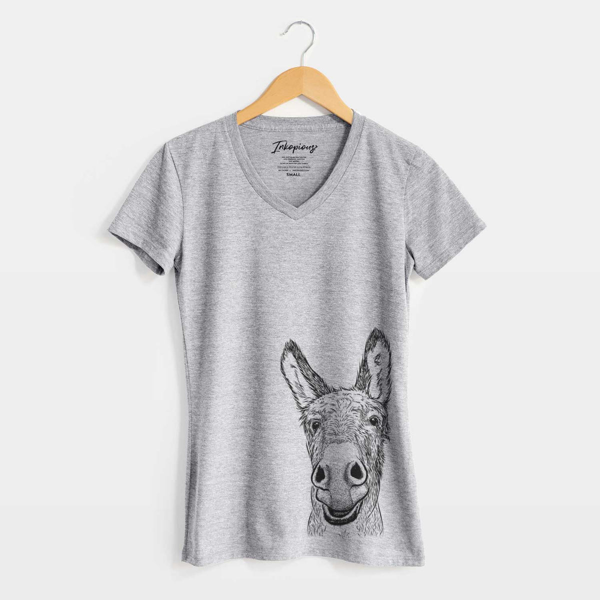 Bare Samule the Donkey - Women's V-neck Shirt