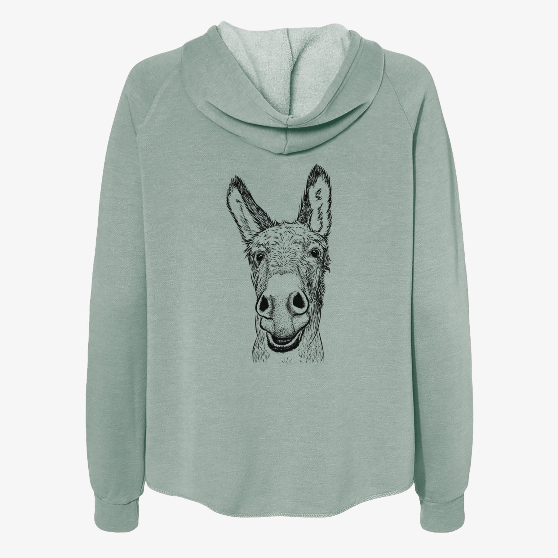 Samule the Donkey - Women's Cali Wave Zip-Up Sweatshirt