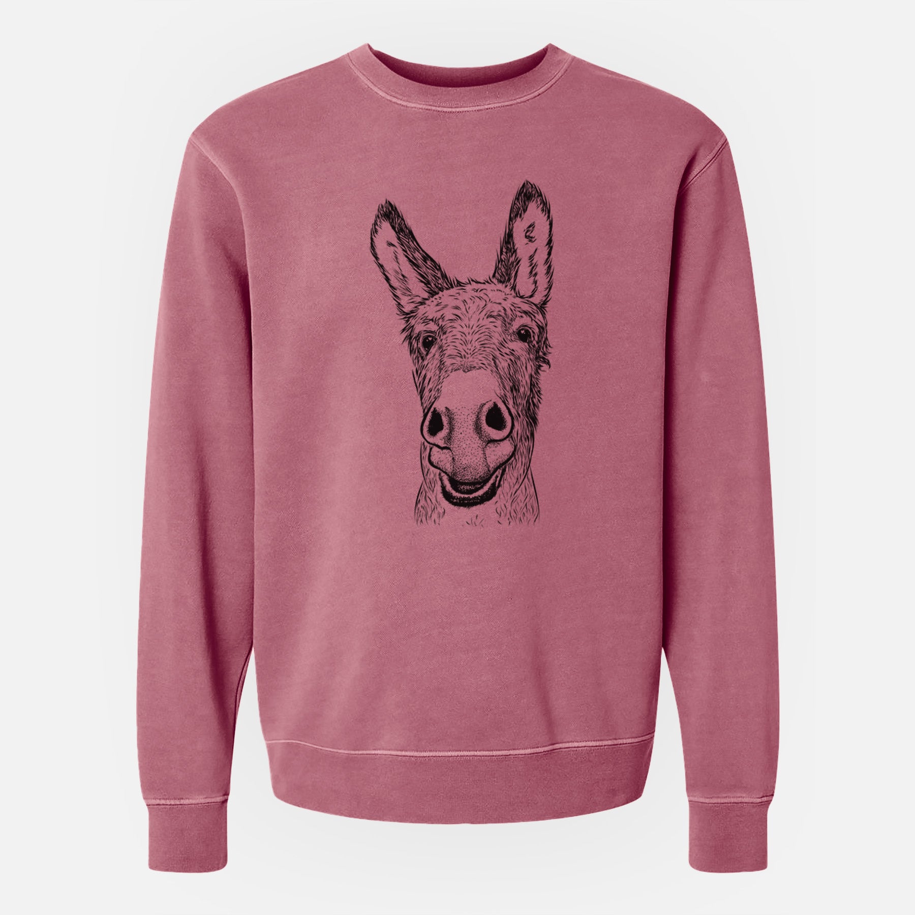 Bare Samule the Donkey - Unisex Pigment Dyed Crew Sweatshirt