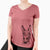 Bare Samule the Donkey - Women's V-neck Shirt