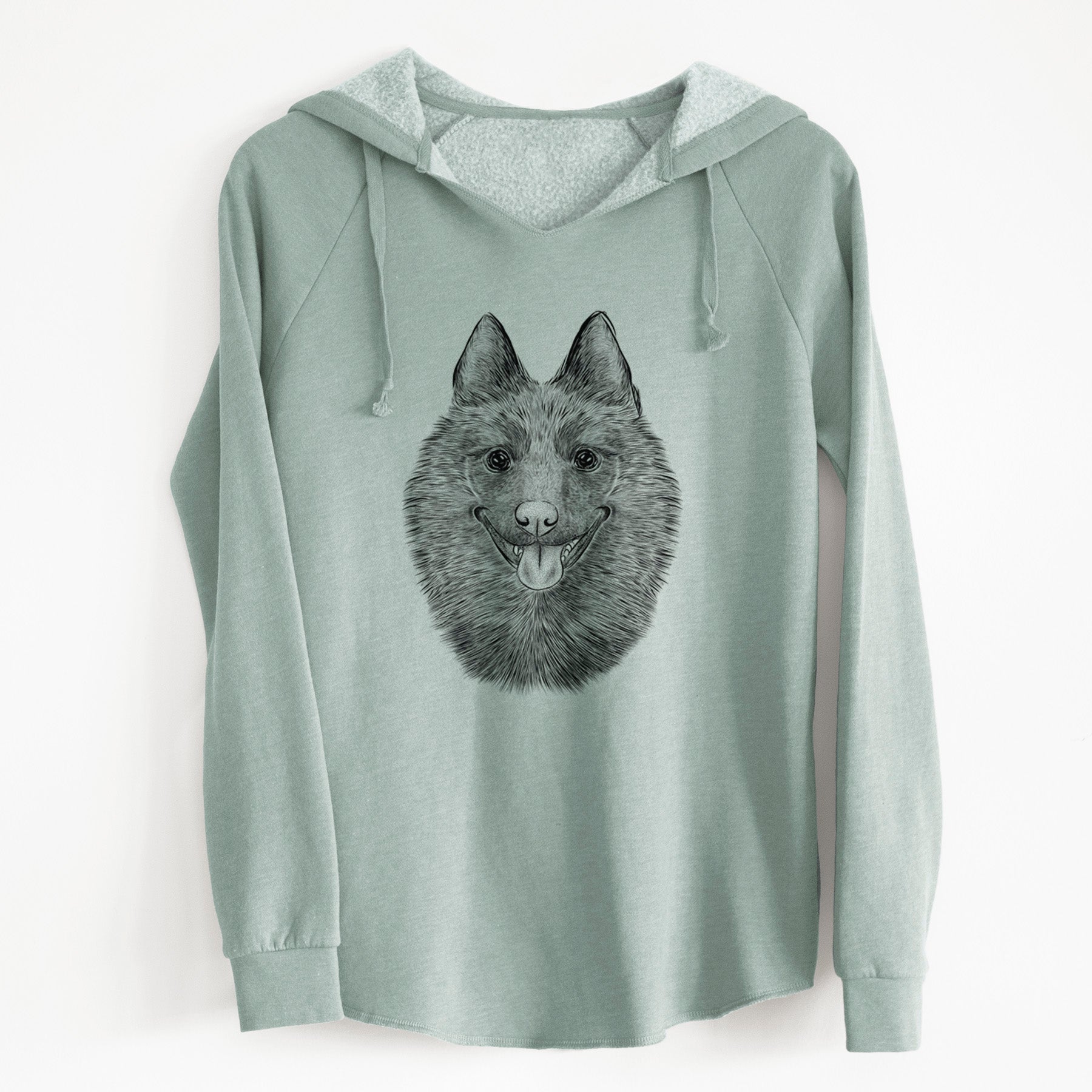 Bare Sander the Schipperke - Cali Wave Hooded Sweatshirt