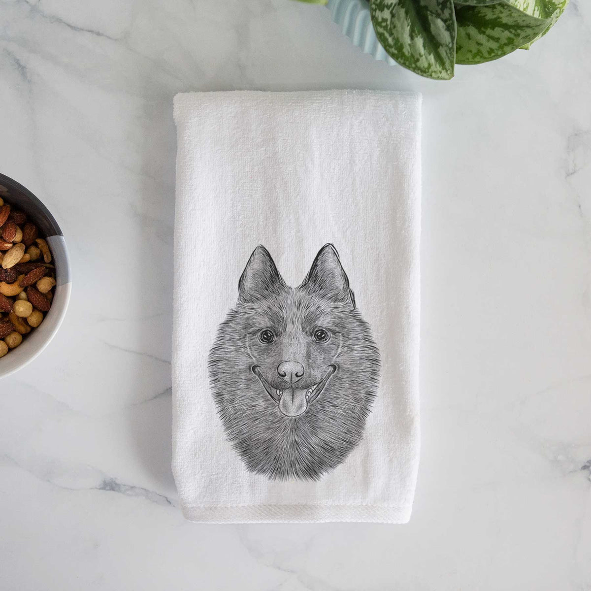 Sander the Schipperke Decorative Hand Towel