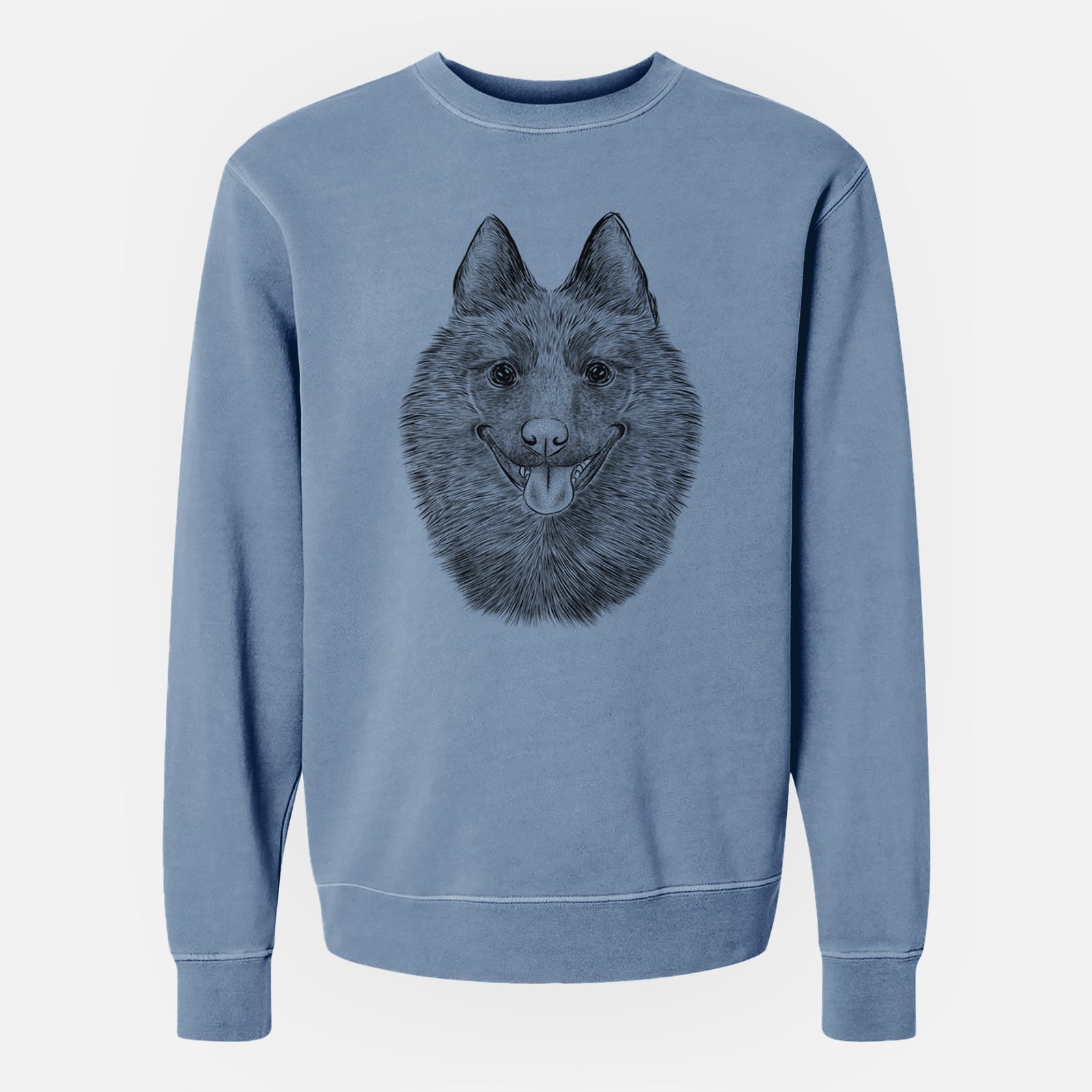 Bare Sander the Schipperke - Unisex Pigment Dyed Crew Sweatshirt