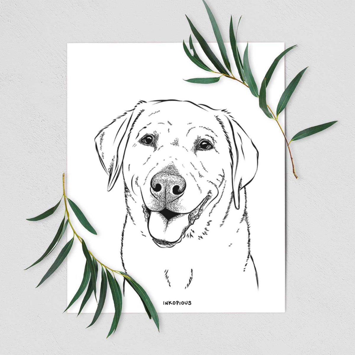 Sanford the Labrador Retriever Art Print