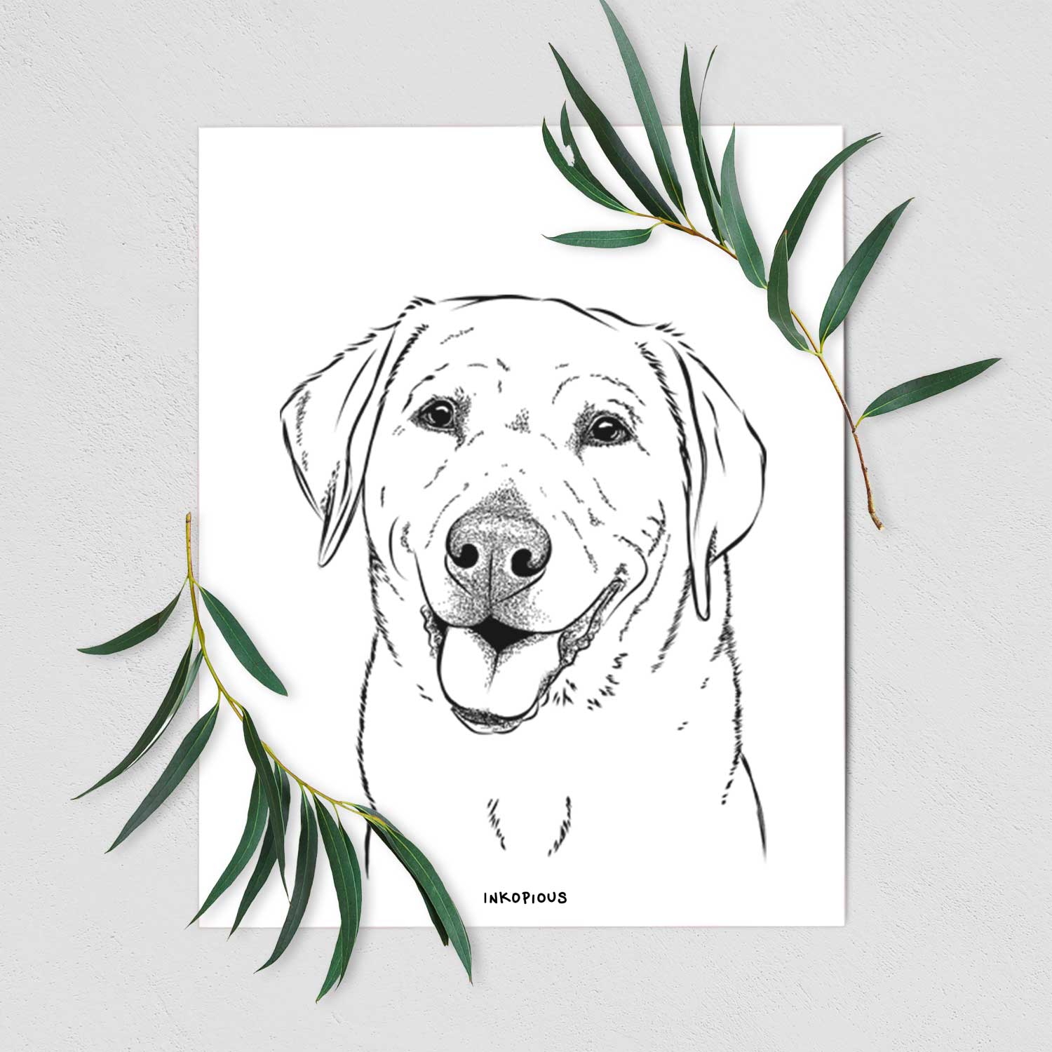 Sanford the Labrador Retriever Art Print